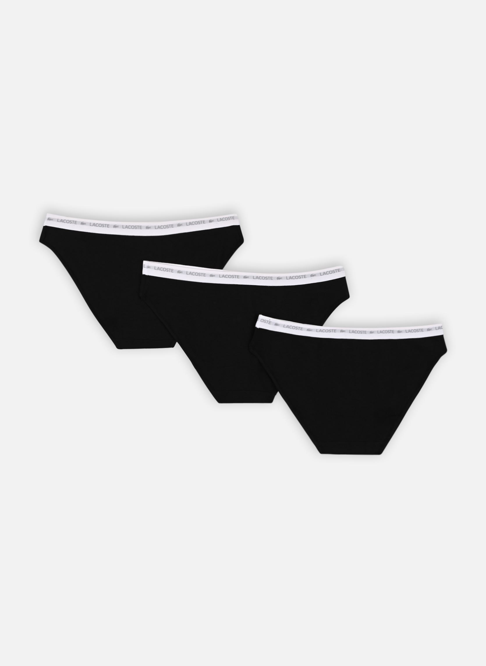 Shortys Lot de 3 culottes femme femme noir Lacoste Shortys Lot de 3 culottes femme femme noir NOIR