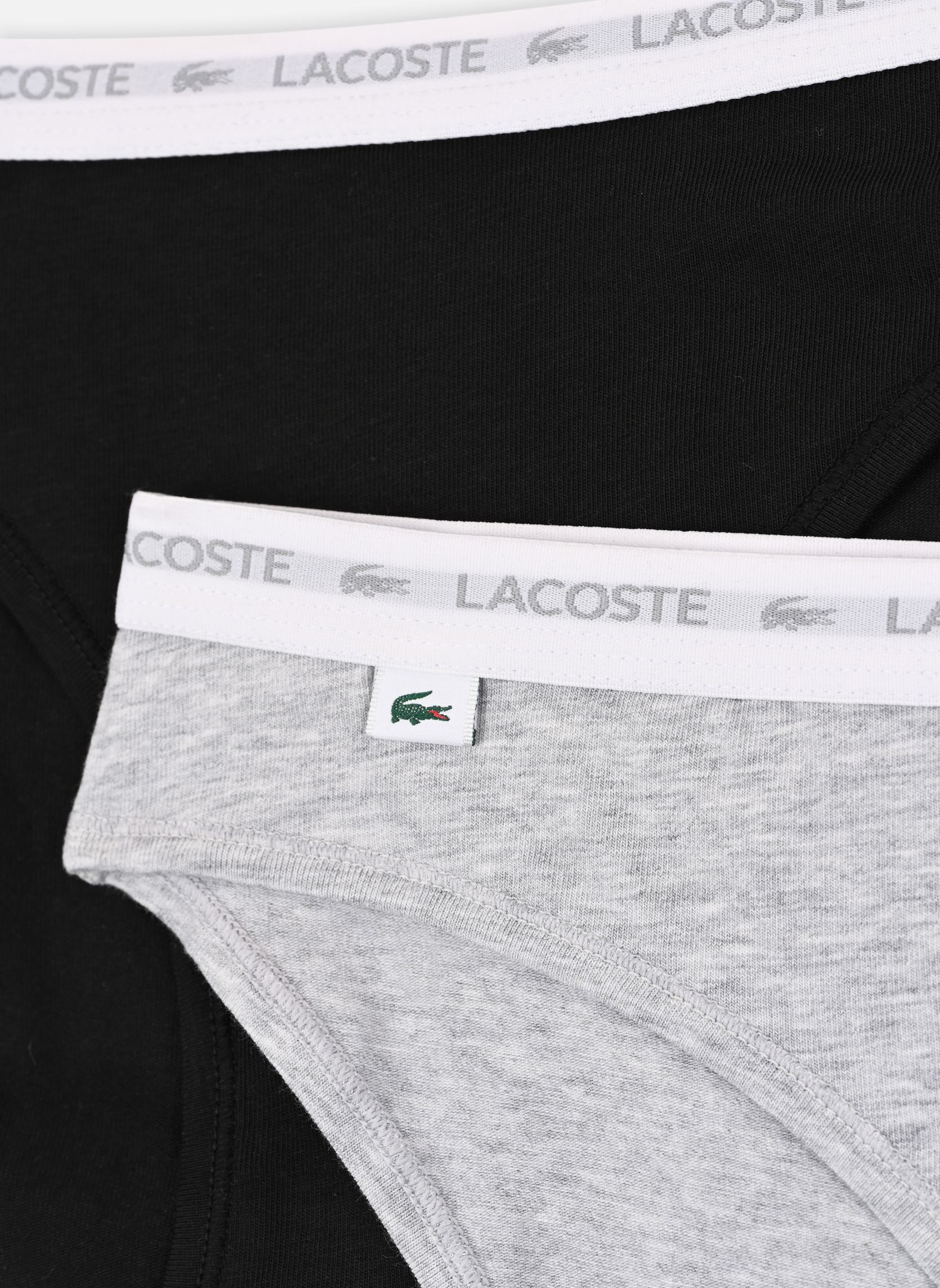 Shortys Lot de 3 culottes 8F1338 femme multicolore Lacoste Shortys Lot de 3 culottes 8F1338 femme multicolore NOIR/BLANC/ARGENT-CHINE