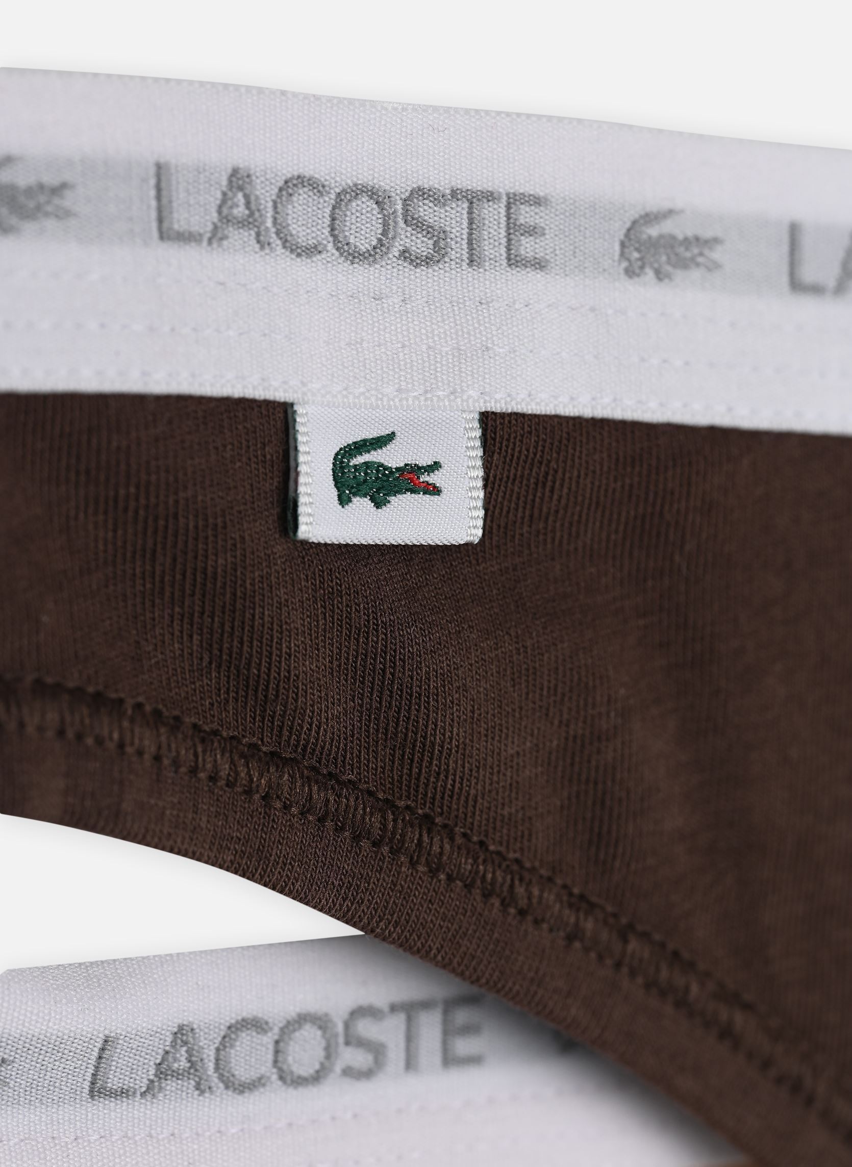 Shortys Lot de 3 strings 8F1341 femme multicolore Lacoste Shortys Lot de 3 strings 8F1341 femme multicolore BISCUIT/BAGUETTE-GRUME