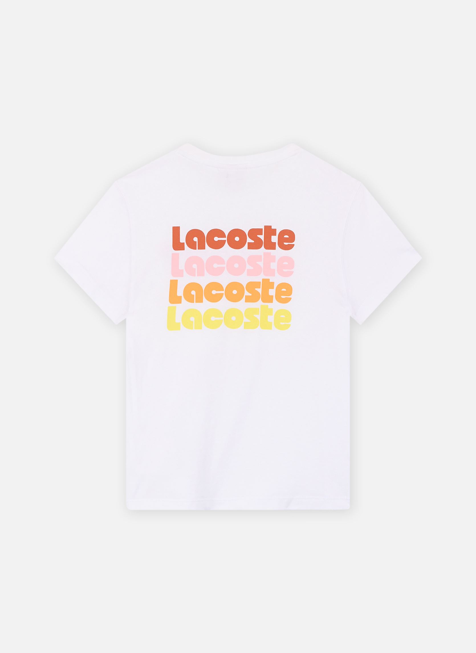 Tee-shirts Tee-shirt enfant TJ7971 blanc Lacoste Tee-shirts Tee-shirt enfant TJ7971 blanc BLANC