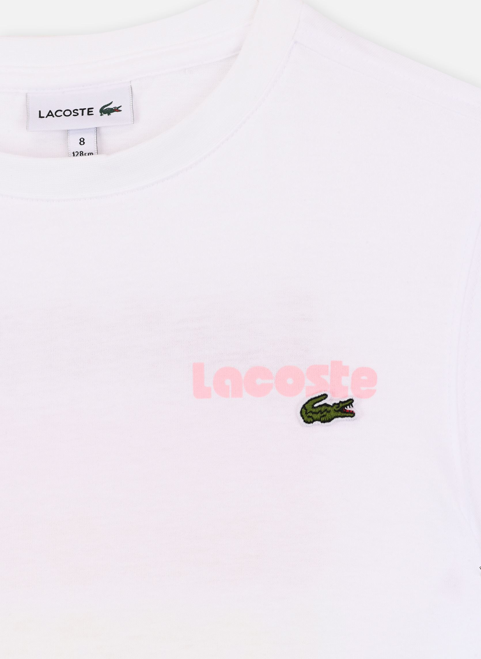 Tee-shirts Tee-shirt enfant TJ7971 blanc Lacoste Tee-shirts Tee-shirt enfant TJ7971 blanc BLANC