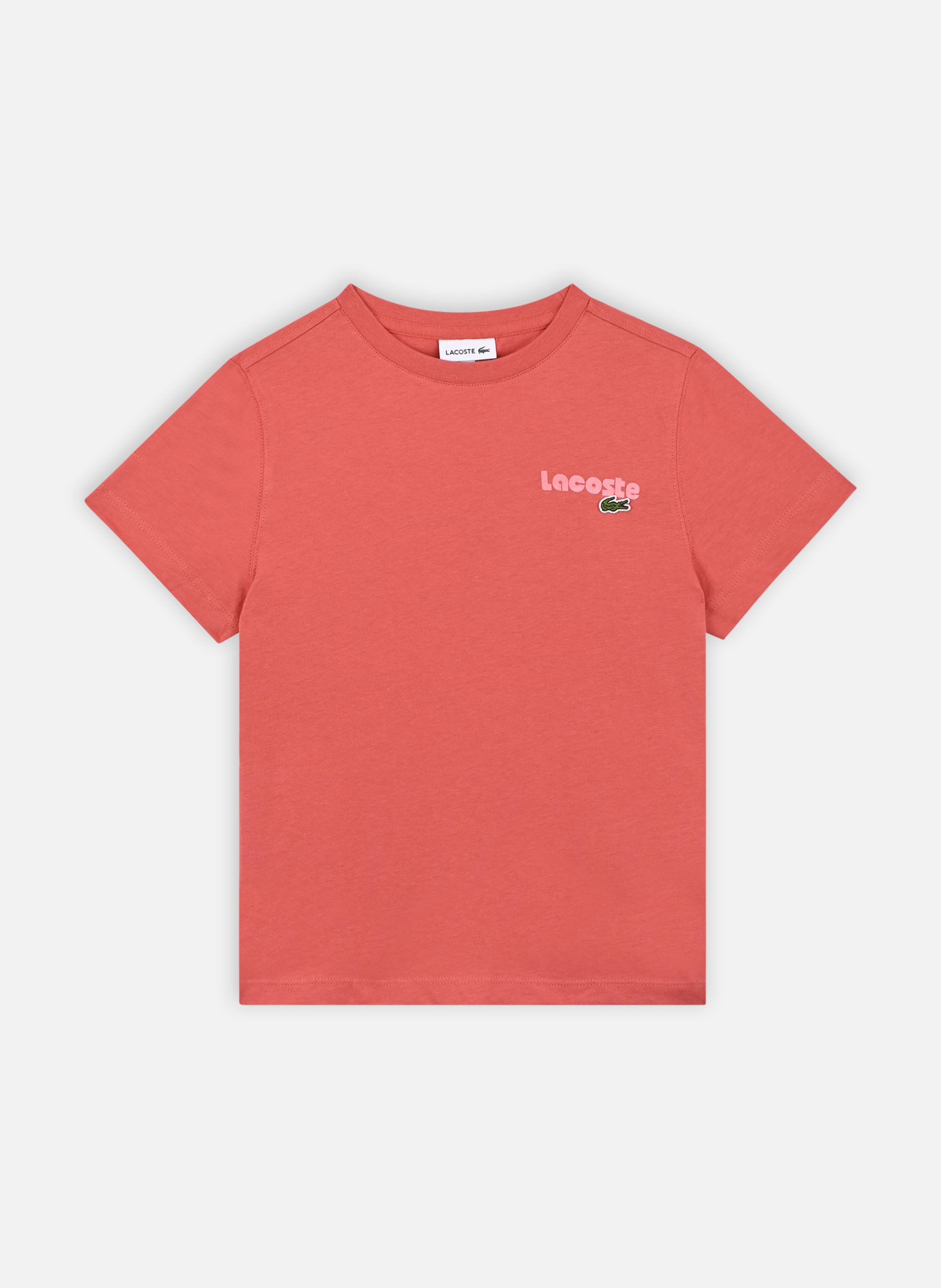 Vêtements Lacoste Tee shirt enfant TJ7971 pour Accessoires - vue 2