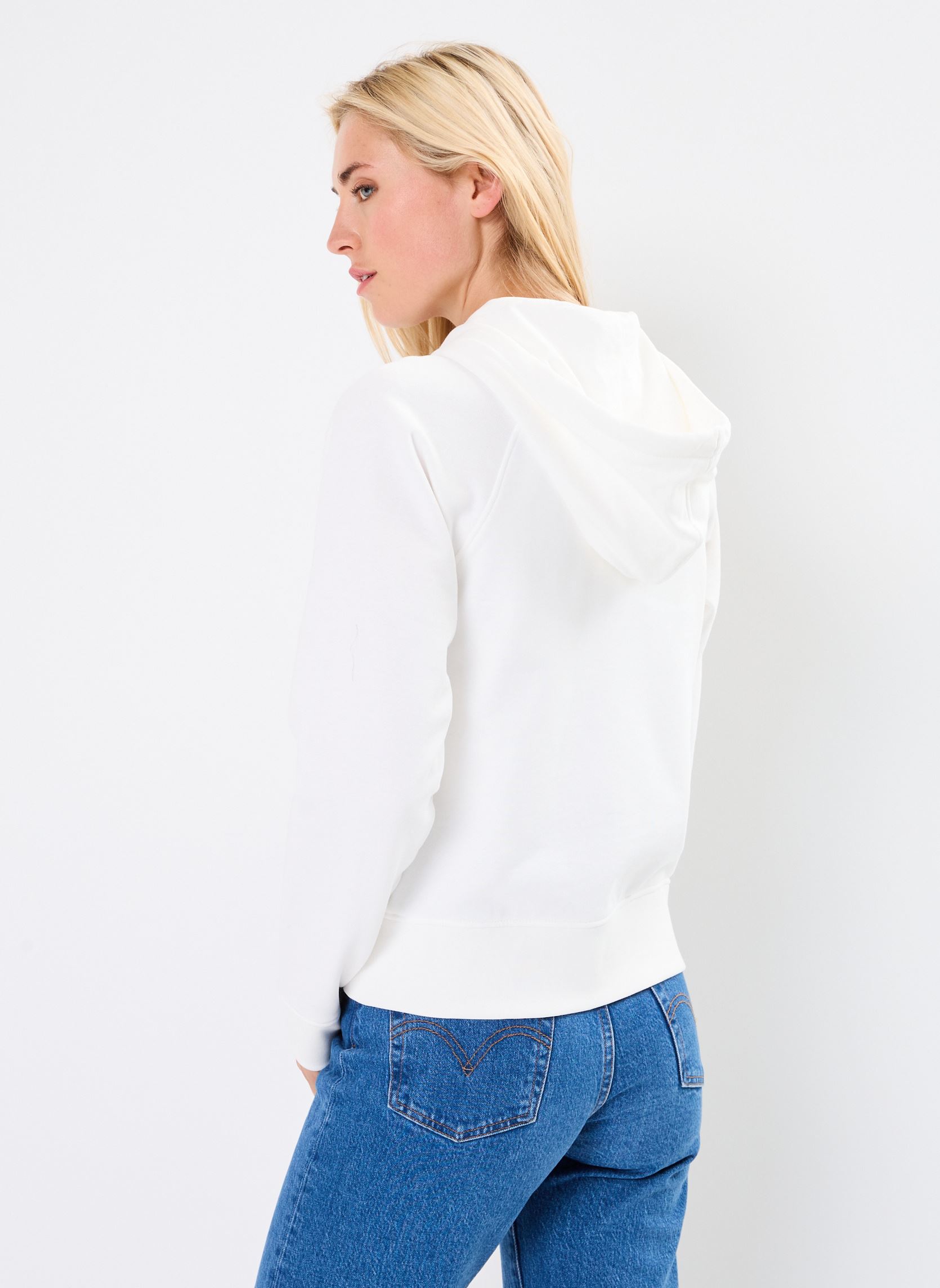Sweats zippés Hoodie Zippé SF9213 femme blanc Lacoste Sweats zippés Hoodie Zippé SF9213 femme blanc FARINE