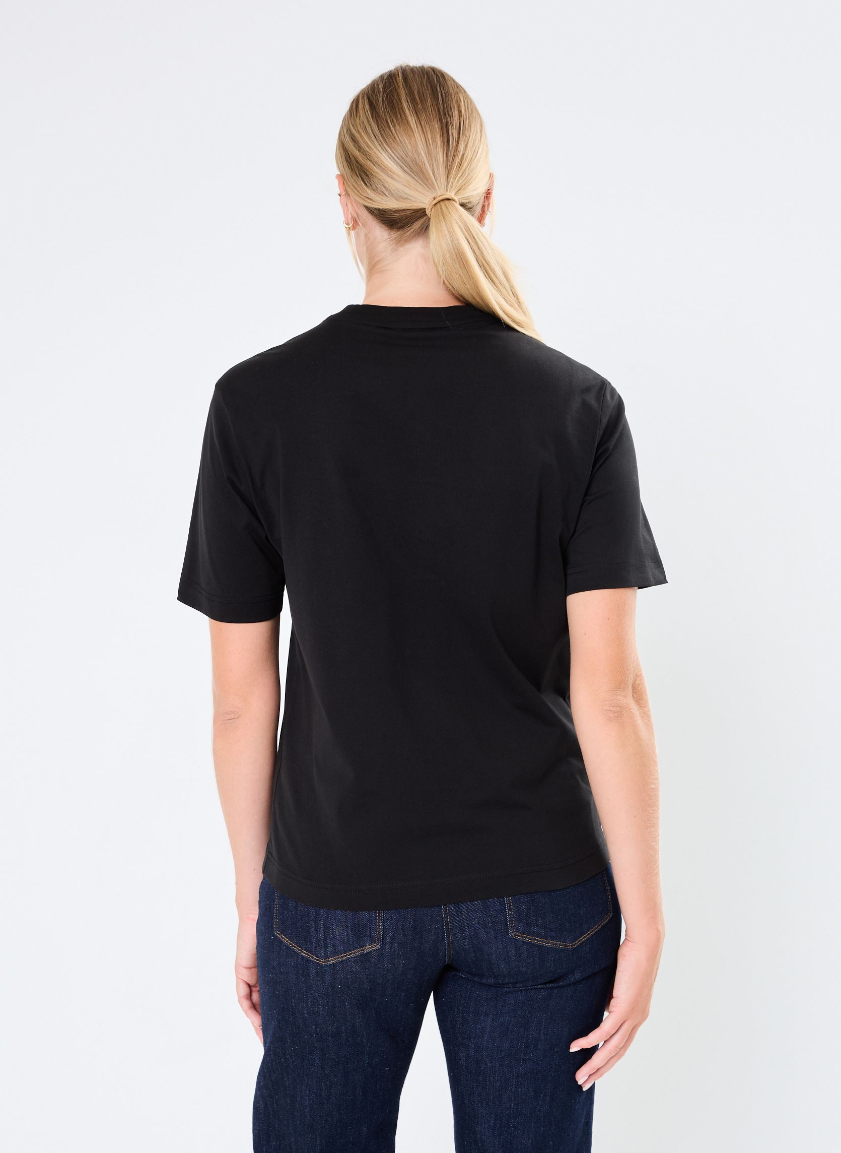 Kurzarm-T-Shirts Tee Shirt TF7215 damen schwarz Lacoste Kurzarm-T-Shirts Tee Shirt TF7215 damen schwarz NOIR
