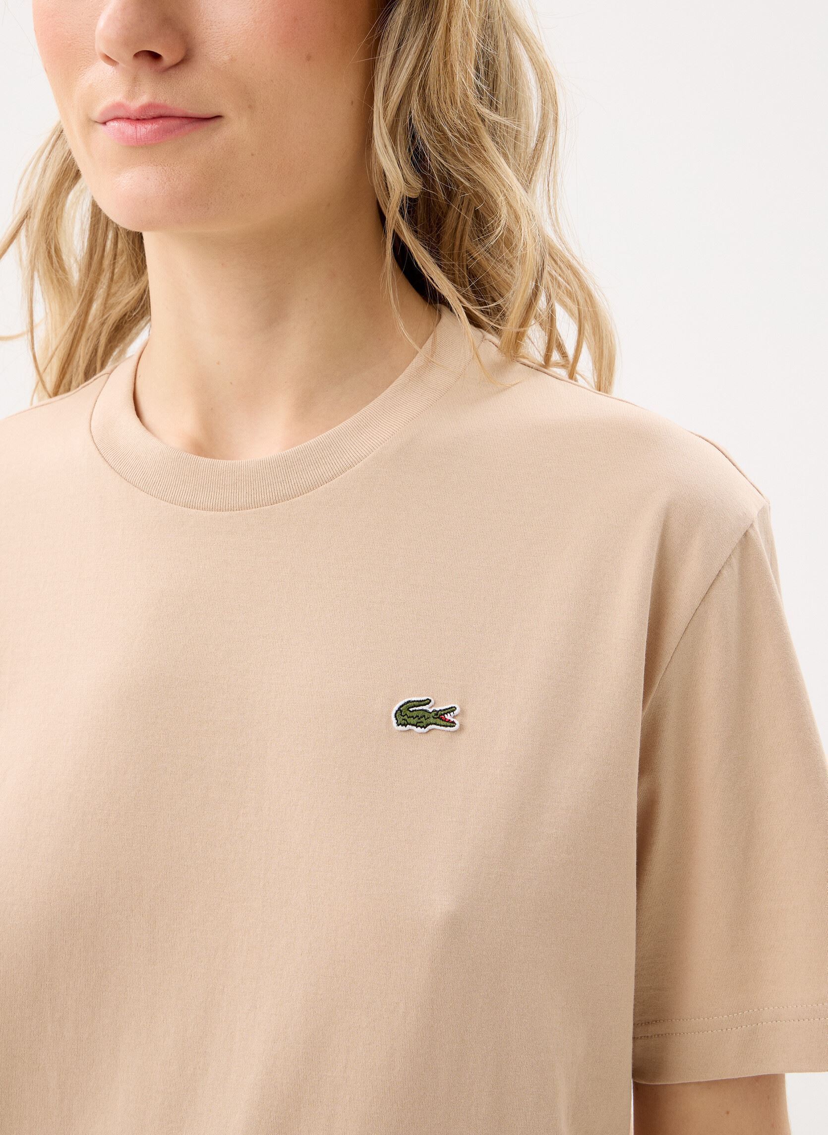 Kurzarm-T-Shirts Tee Shirt TF7215 damen beige Lacoste Kurzarm-T-Shirts Tee Shirt TF7215 damen beige LIONNE
