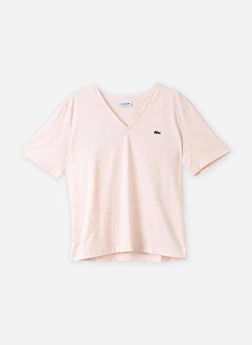 Lacoste Tee-shirts Tee Shirt col V TF7300 femme rose
