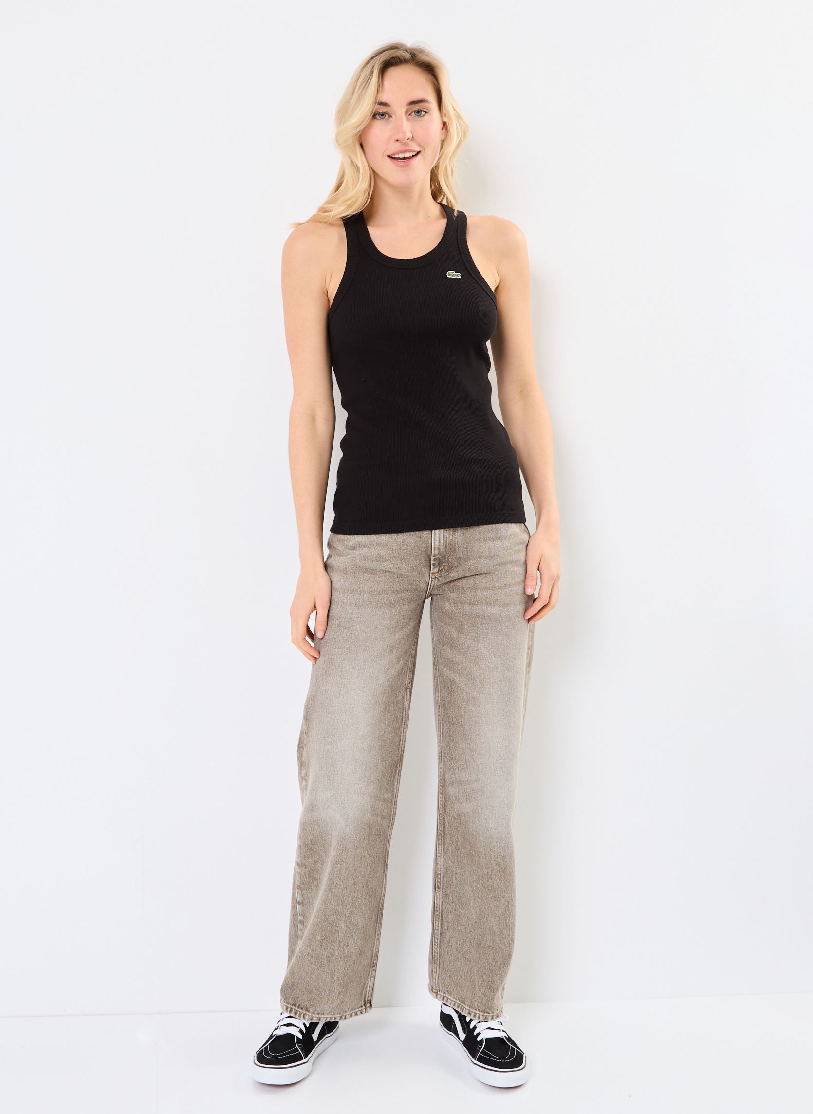 Débardeurs Debardeur TF5388 femme noir Lacoste Débardeurs Debardeur TF5388 femme noir NOIR