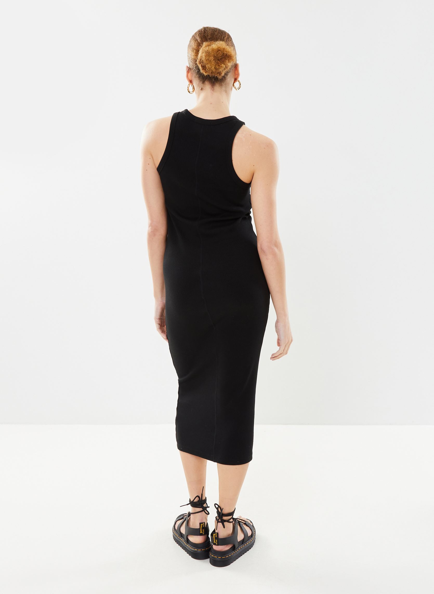 Lange Kleider Robe Longue EF5512 damen schwarz Lacoste Lange Kleider Robe Longue EF5512 damen schwarz NOIR