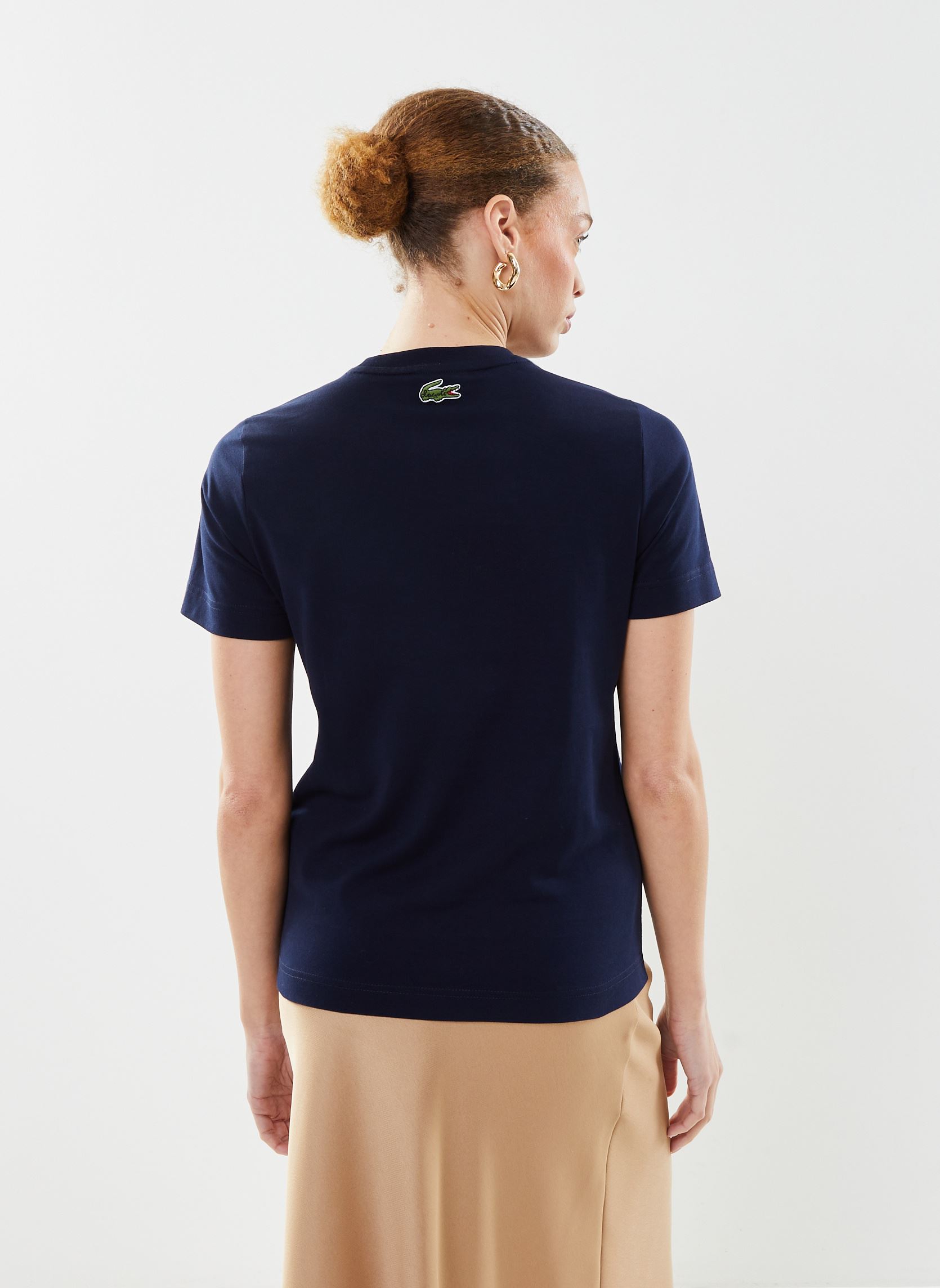 Tee-shirts manches courtes Tee Shirt TF7267 femme bleu Lacoste Tee-shirts manches courtes Tee Shirt TF7267 femme bleu MARINE