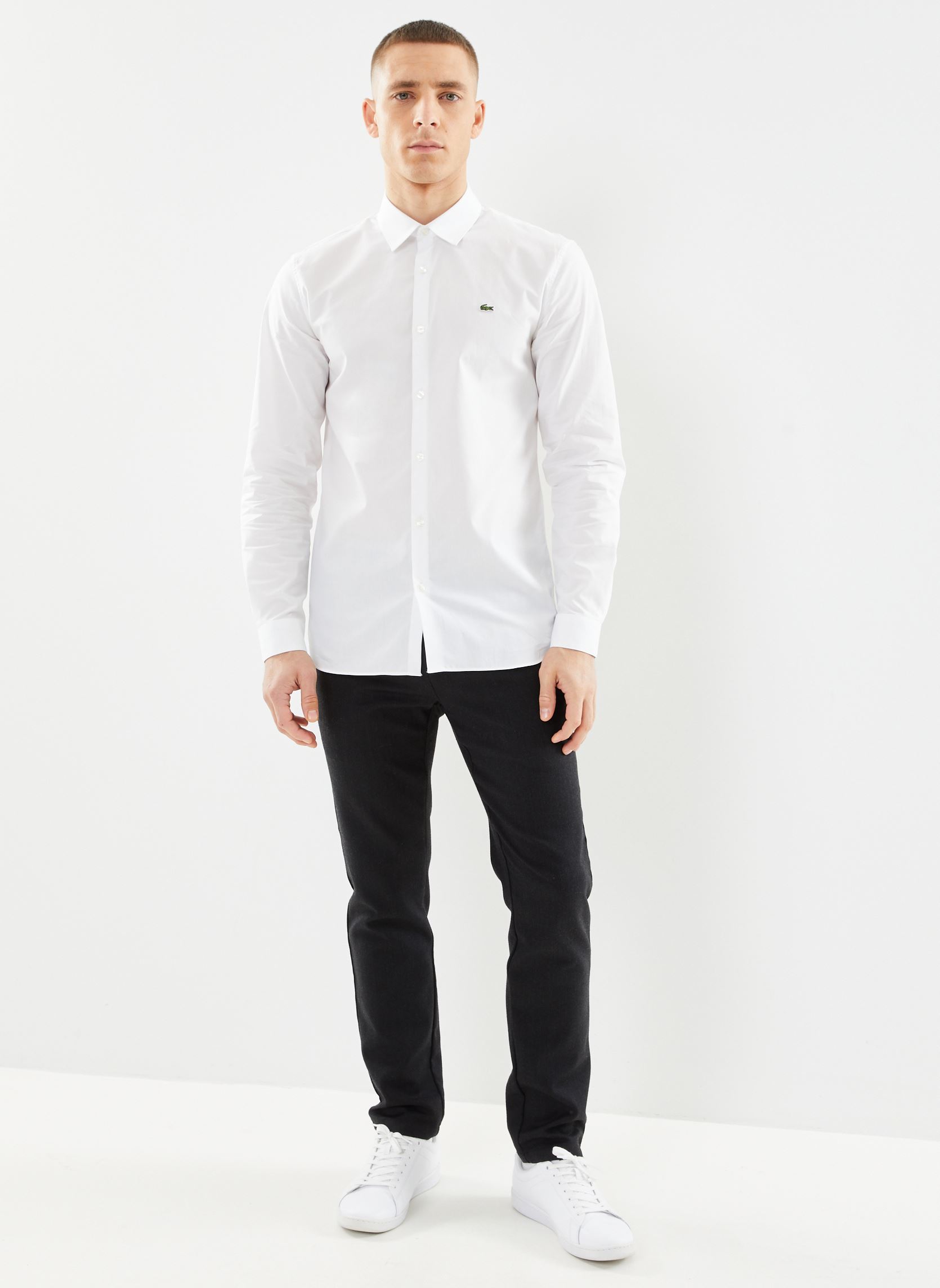 Chemises Chemise slim fit CH5620 homme blanc Lacoste Chemises Chemise slim fit CH5620 homme blanc BLANC