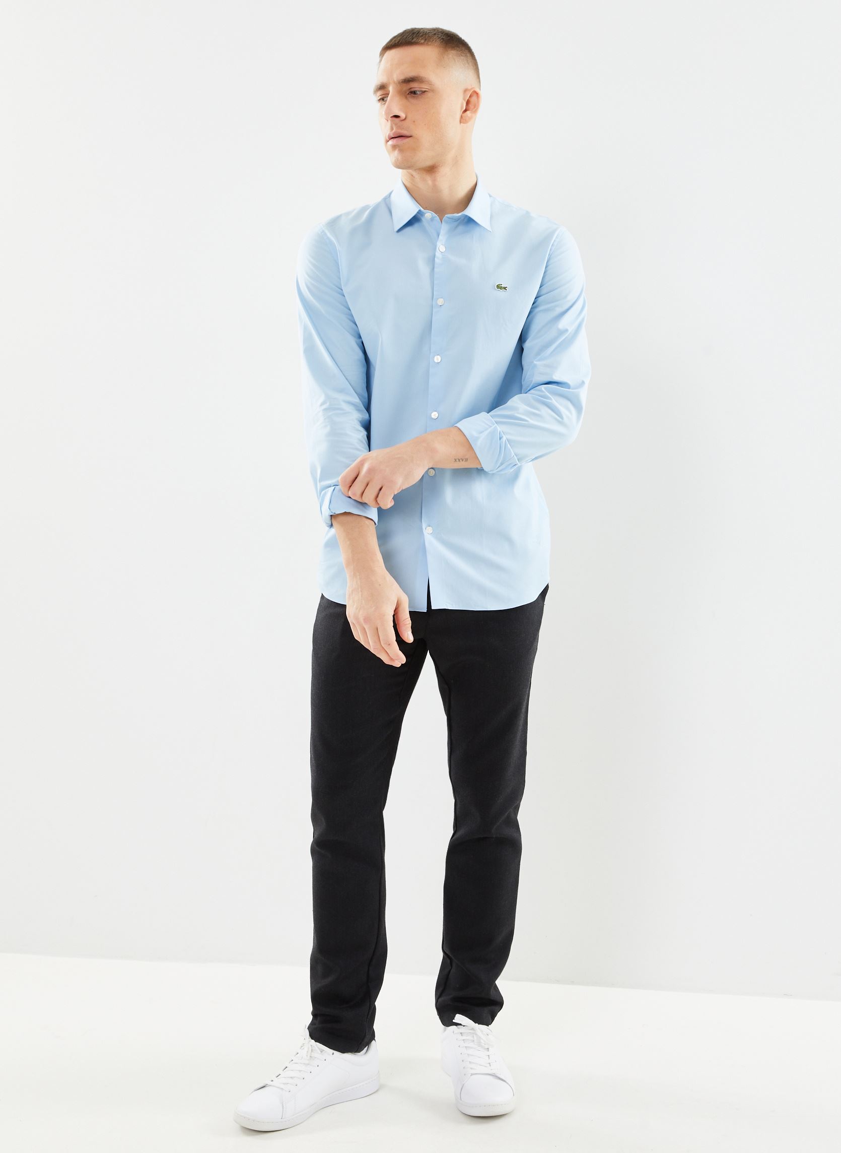 Hemden Chemise slim fit CH5620 heren blauw Lacoste Hemden Chemise slim fit CH5620 heren blauw PANORAMA