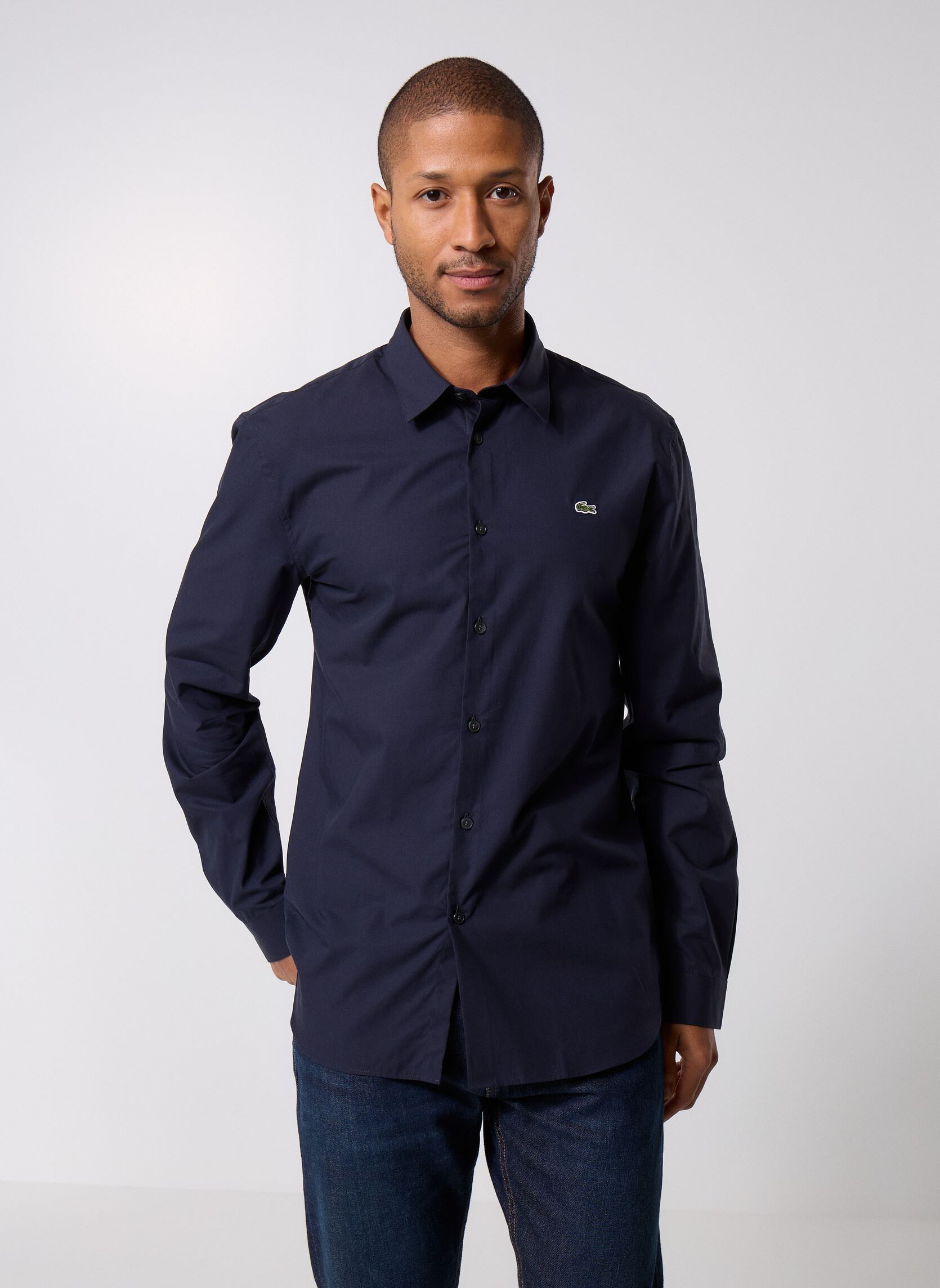 Chemises Chemise slim fit CH5620 homme noir Lacoste Chemises Chemise slim fit CH5620 homme noir ABIMES