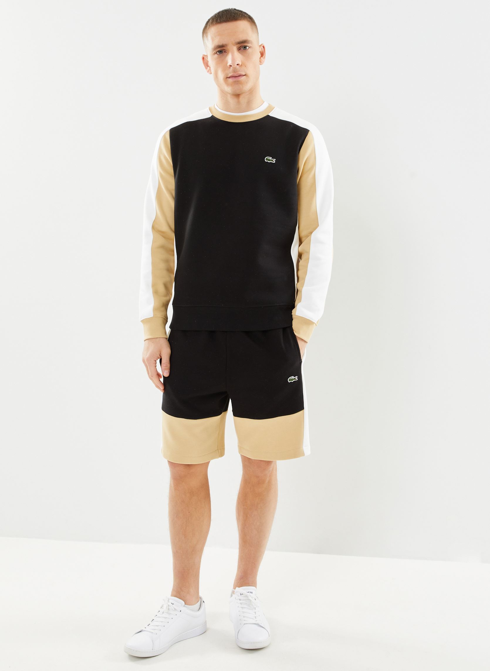 Shorts Short regular fit GH1319 homme noir Lacoste Shorts Short regular fit GH1319 homme noir NOIR/FARINE-CROISSANT