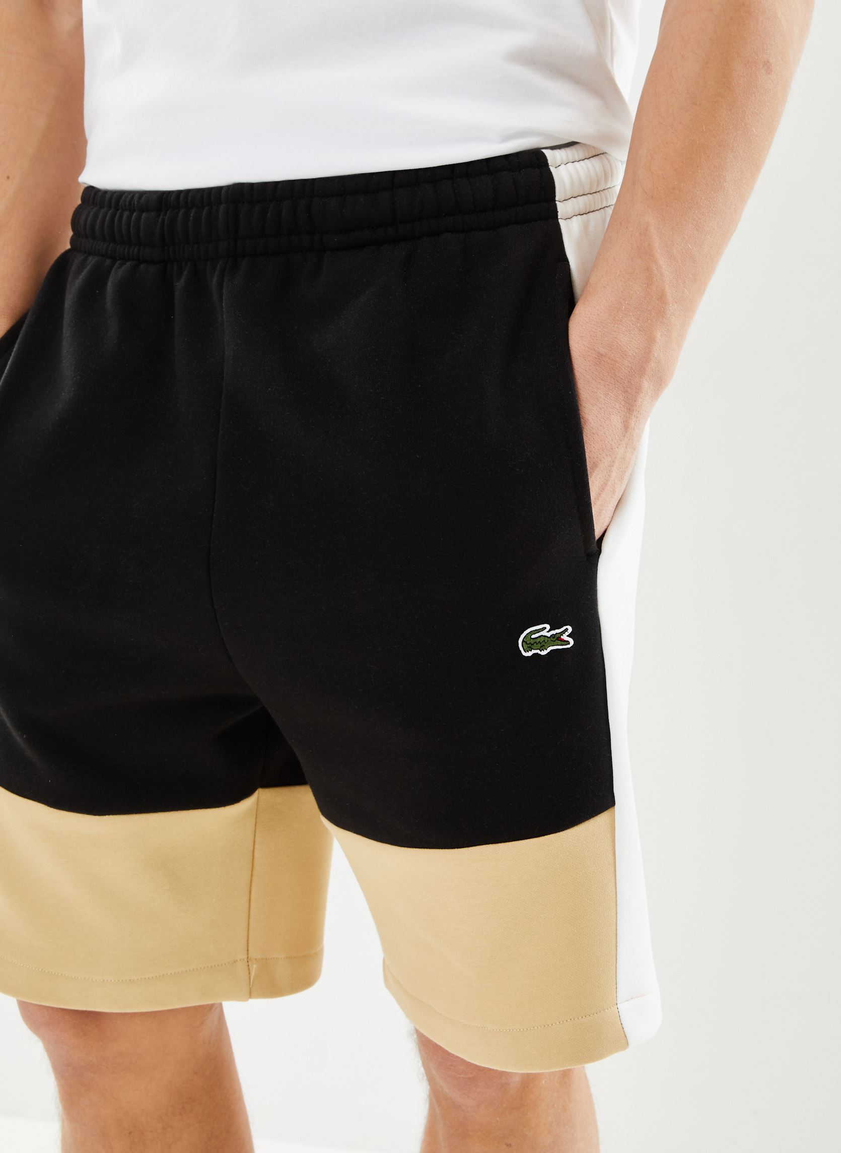 Shorts Short regular fit GH1319 homme noir Lacoste Shorts Short regular fit GH1319 homme noir NOIR/FARINE-CROISSANT