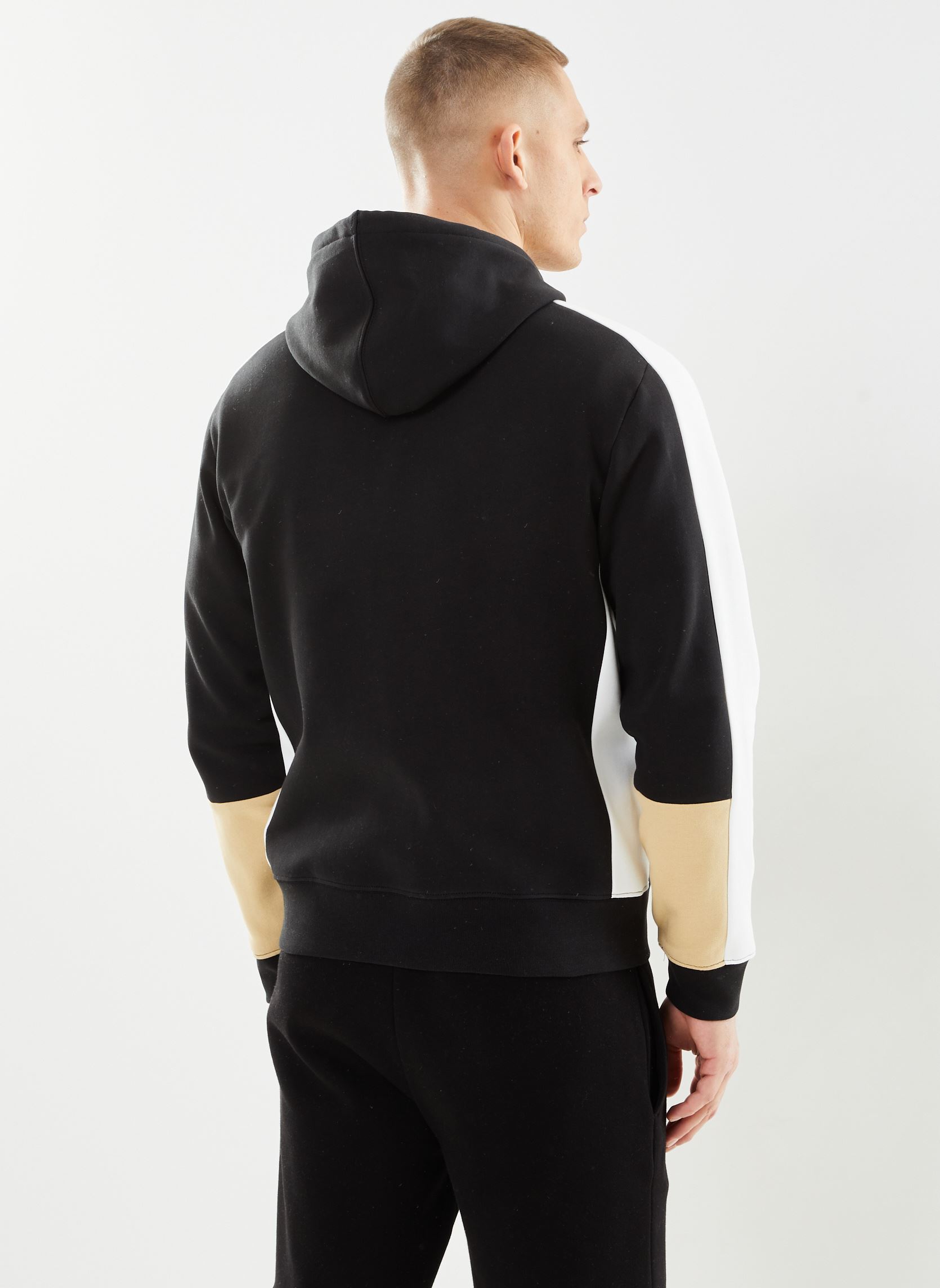 Sweats zippés Hoodie Zippé SH1301 homme noir Lacoste Sweats zippés Hoodie Zippé SH1301 homme noir NOIR/FARINE-CROISSANT