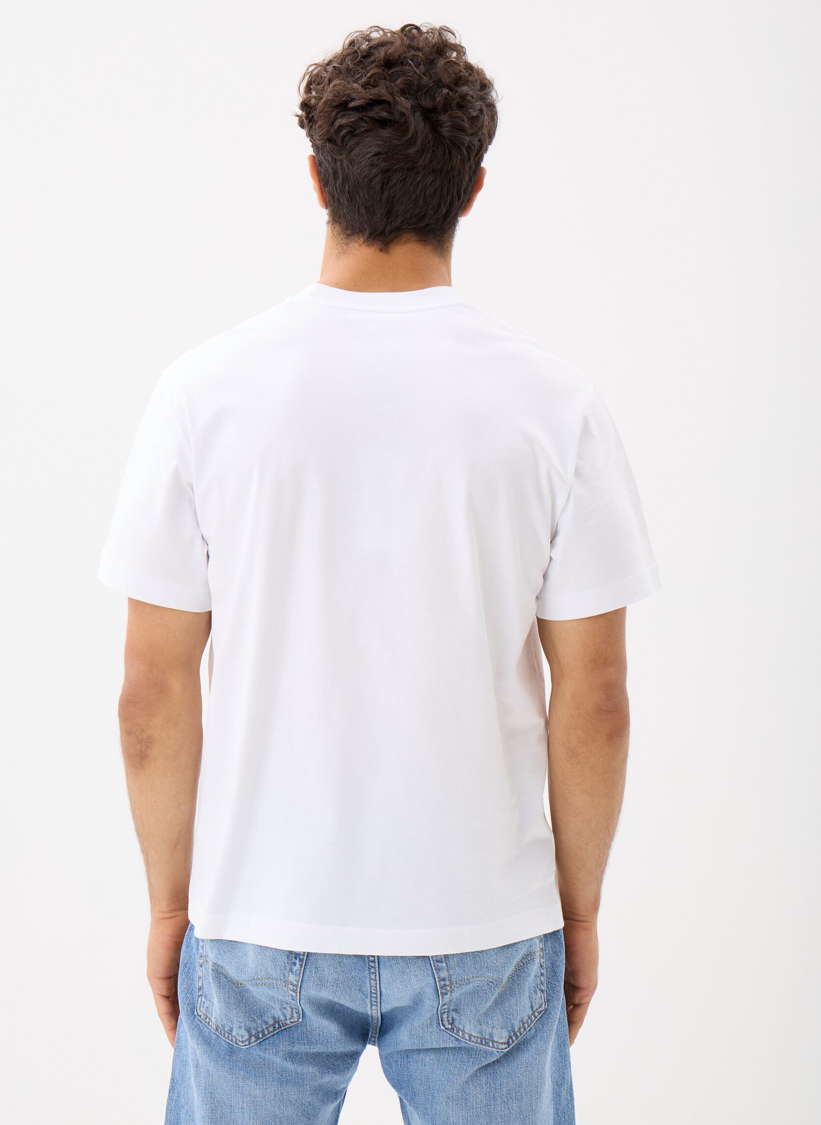 Tee-shirts manches courtes Tee Shirt TH7318 homme noir Lacoste Tee-shirts manches courtes Tee Shirt TH7318 homme noir BLANC