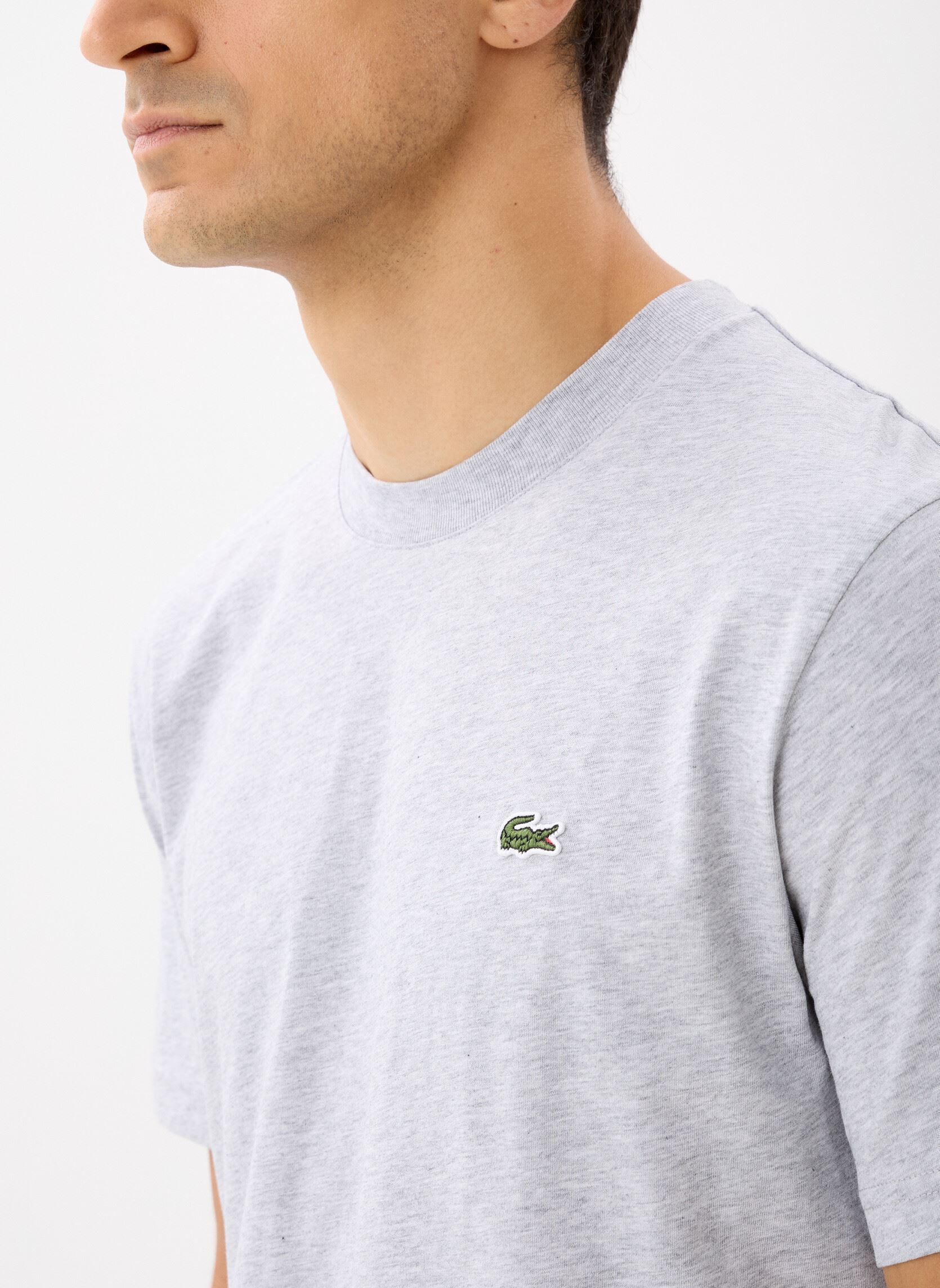 Tee-shirts manches courtes Tee Shirt TH7318 homme noir Lacoste Tee-shirts manches courtes Tee Shirt TH7318 homme noir ARGENT CHINE
