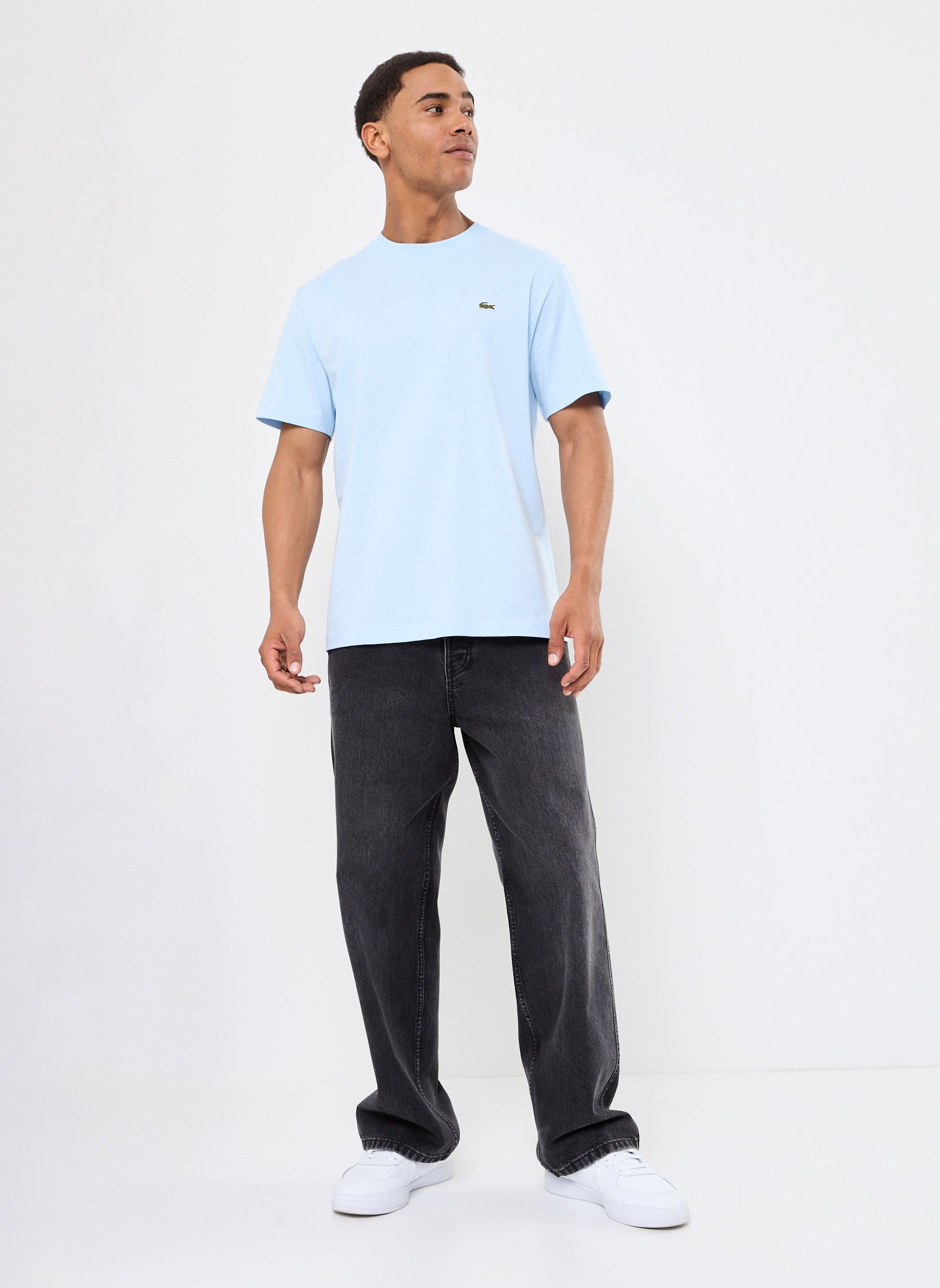 Tee-shirts Tee Shirt TH7318 homme bleu Lacoste Tee-shirts Tee Shirt TH7318 homme bleu RUISSEAU