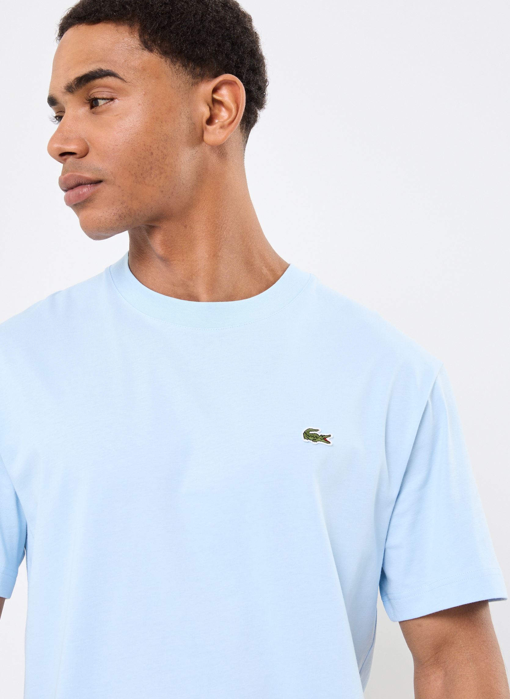 Tee-shirts Tee Shirt TH7318 homme bleu Lacoste Tee-shirts Tee Shirt TH7318 homme bleu RUISSEAU