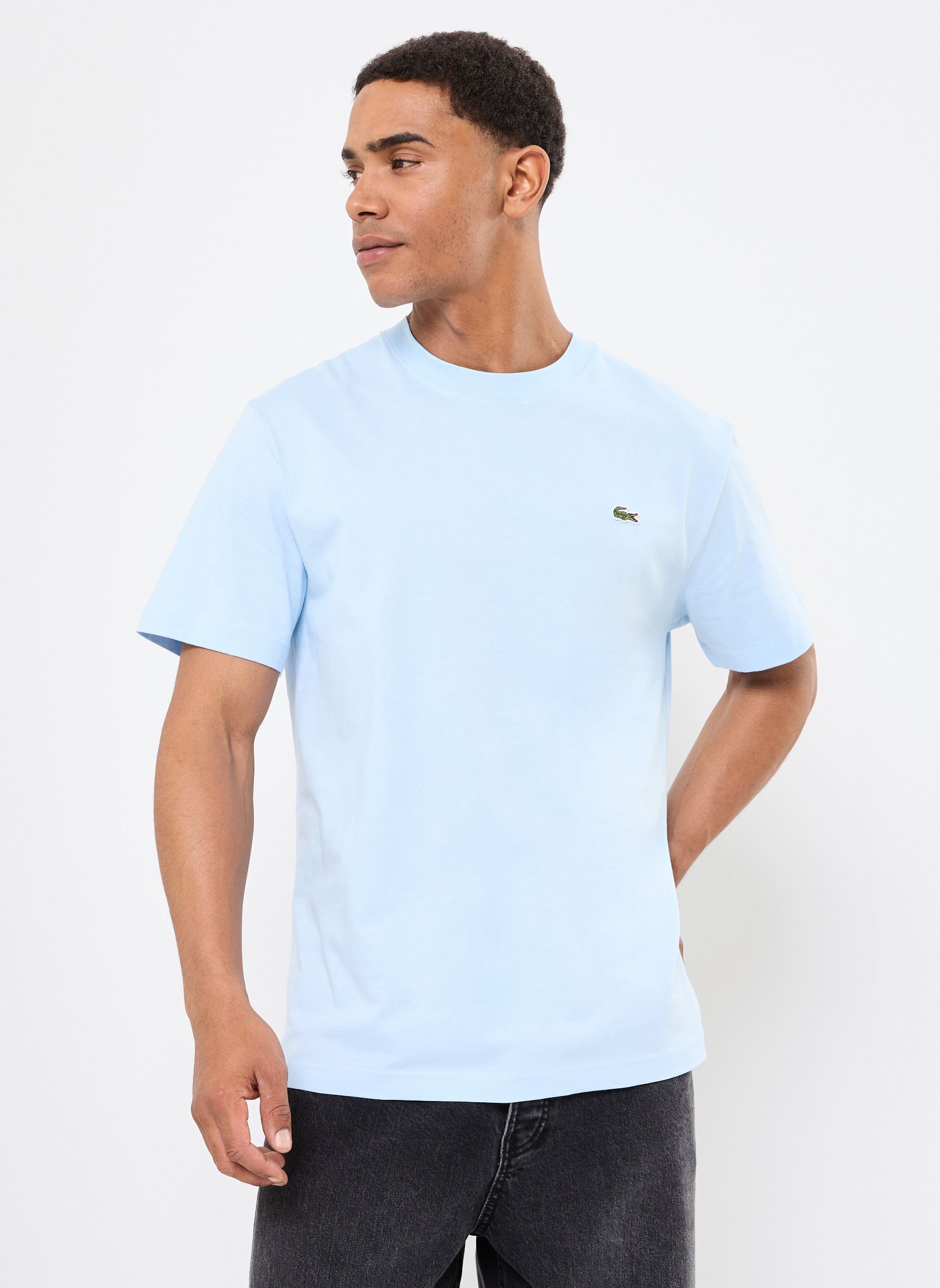 Tee-shirts Tee Shirt TH7318 homme bleu Lacoste Tee-shirts Tee Shirt TH7318 homme bleu RUISSEAU