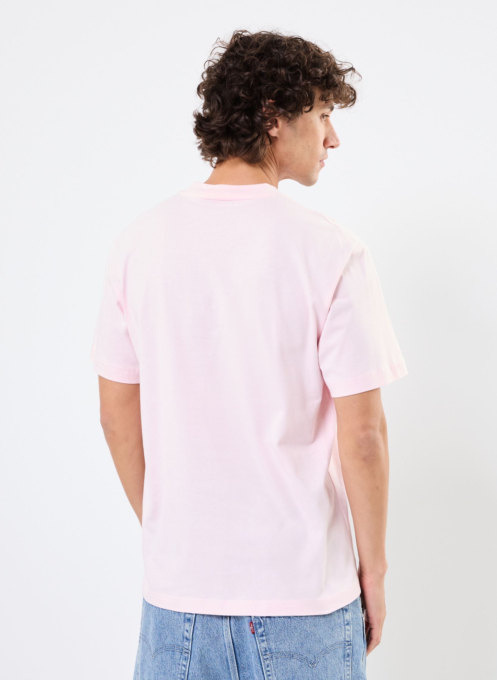 Tee-shirts manches courtes Tee Shirt TH7318 homme rose Lacoste Tee-shirts manches courtes Tee Shirt TH7318 homme rose FLAMANT