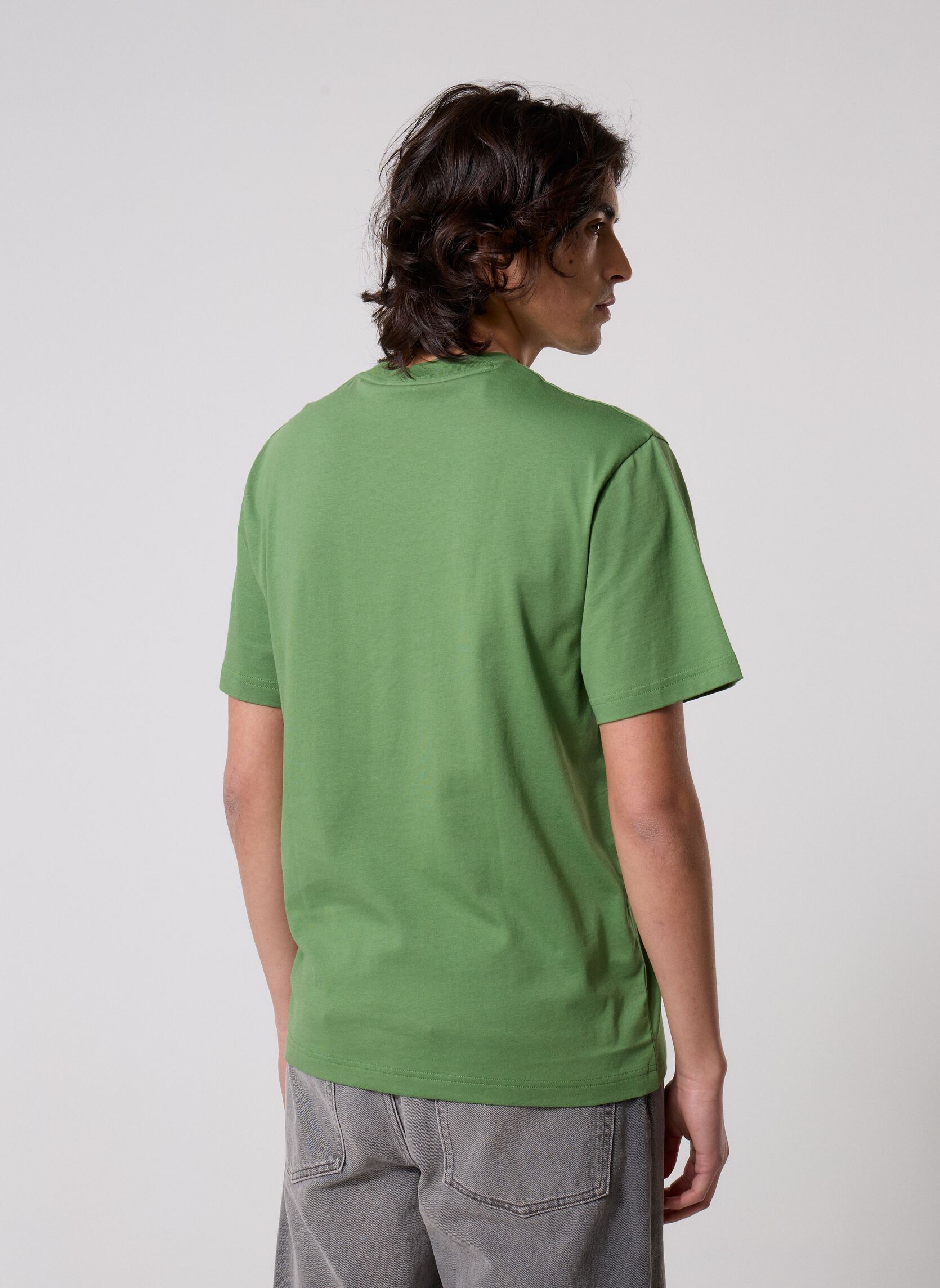 Tee-shirts manches courtes Tee Shirt TH7318 homme vert Lacoste Tee-shirts manches courtes Tee Shirt TH7318 homme vert MACHE