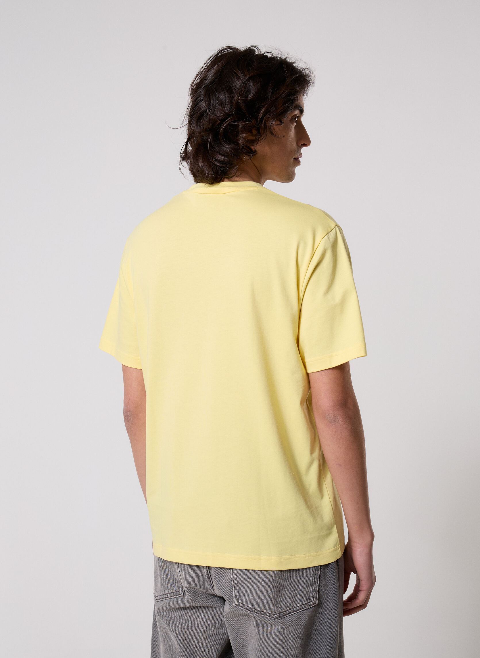 T-shirts met korte mouwen Tee Shirt TH7318 heren geel Lacoste T-shirts met korte mouwen Tee Shirt TH7318 heren geel JAUNE