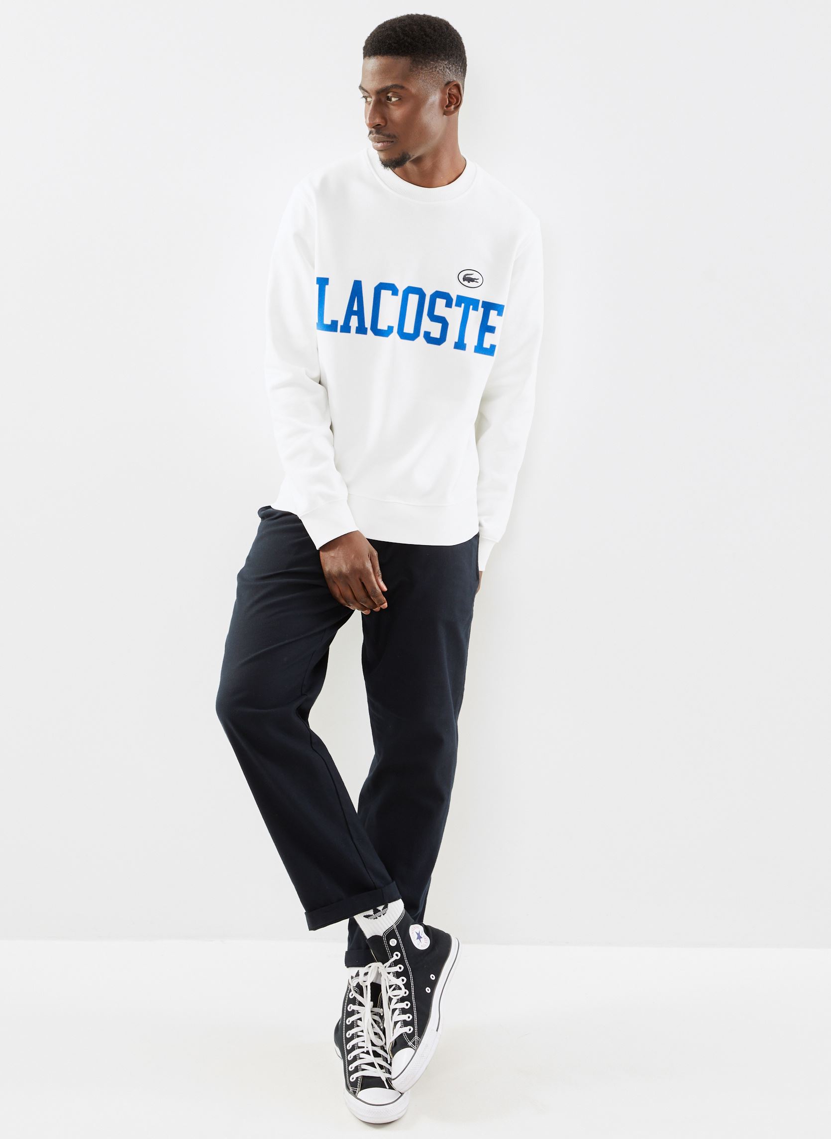 Sweats Sweatshirt SH7420 homme blanc Lacoste Sweats Sweatshirt SH7420 homme blanc FARINE