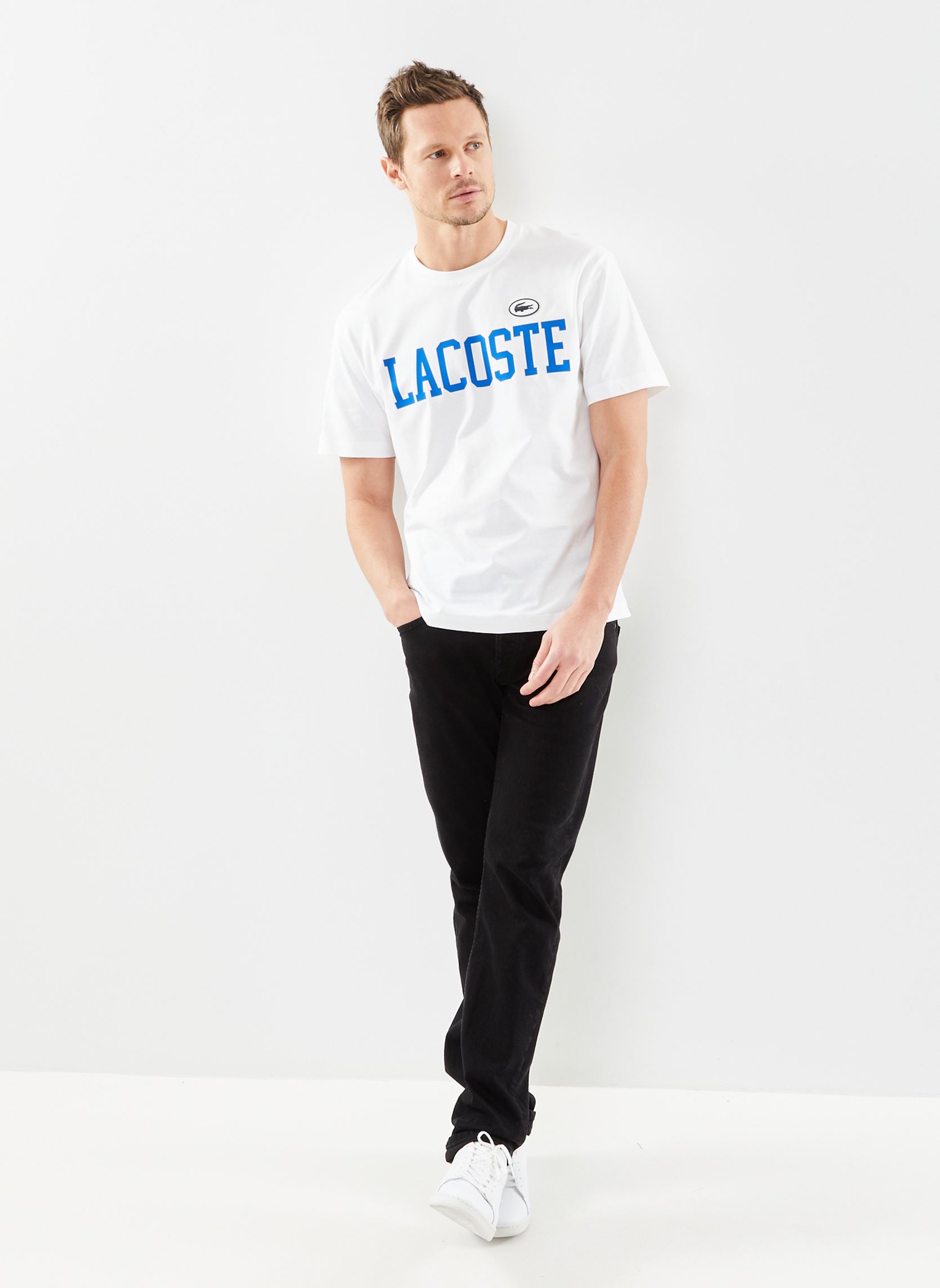 Tee-shirts manches courtes Tee Shirt TH7411 homme blanc Lacoste Tee-shirts manches courtes Tee Shirt TH7411 homme blanc BLANC