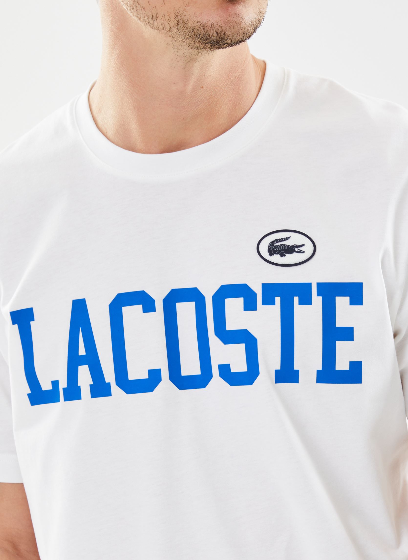 Tee-shirts manches courtes Tee Shirt TH7411 homme blanc Lacoste Tee-shirts manches courtes Tee Shirt TH7411 homme blanc BLANC