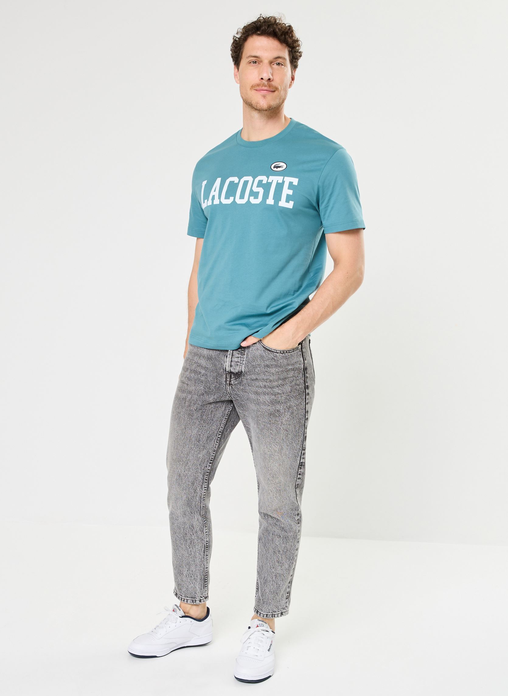 Kurzarm-T-Shirts Tee Shirt TH7411 herren blau Lacoste Kurzarm-T-Shirts Tee Shirt TH7411 herren blau HYDRO