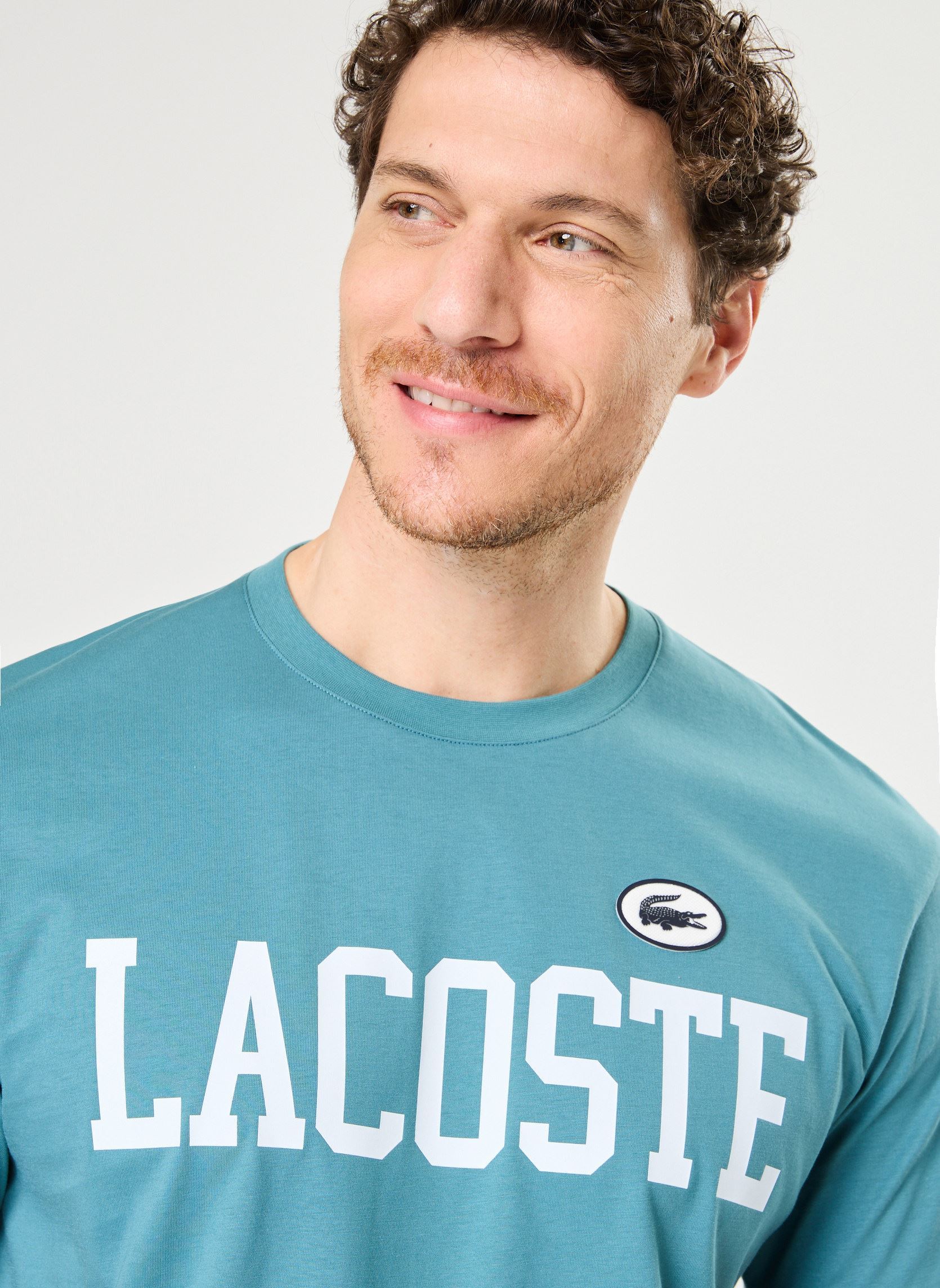 Kurzarm-T-Shirts Tee Shirt TH7411 herren blau Lacoste Kurzarm-T-Shirts Tee Shirt TH7411 herren blau HYDRO