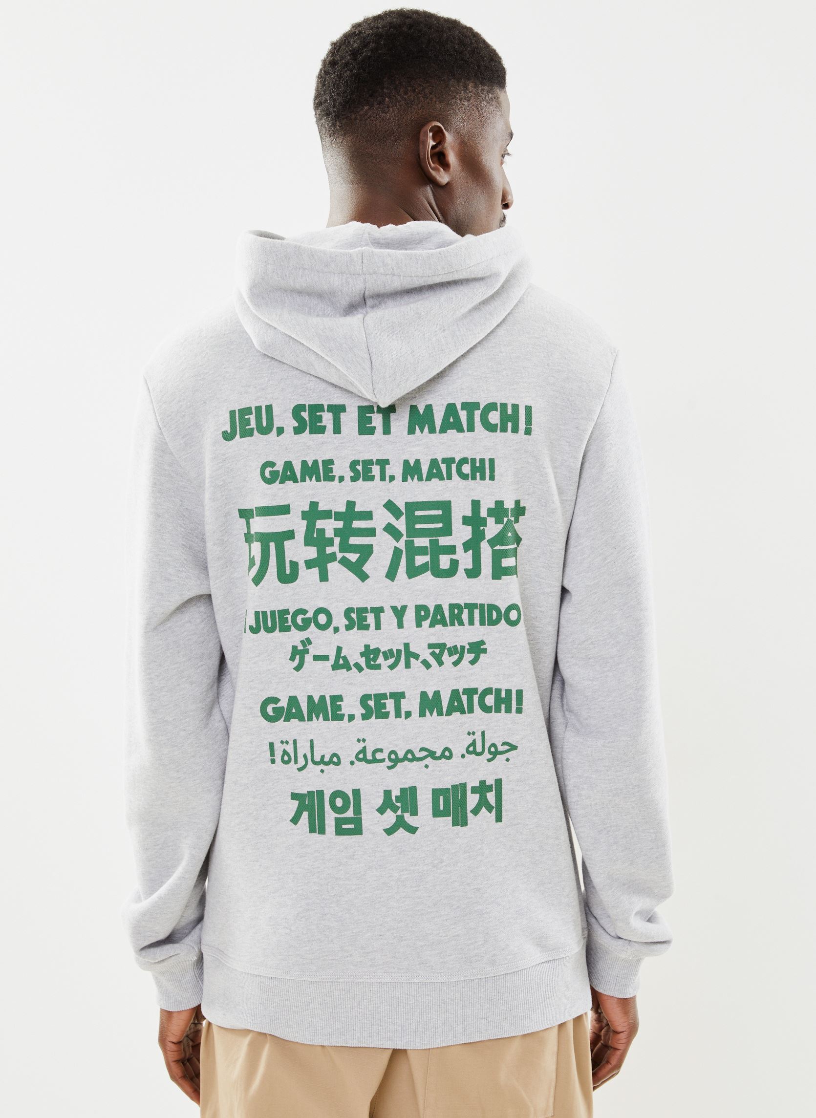 Hoodies Hoodie SH0132 heren zwart Lacoste Hoodies Hoodie SH0132 heren zwart ARGENT CHINE