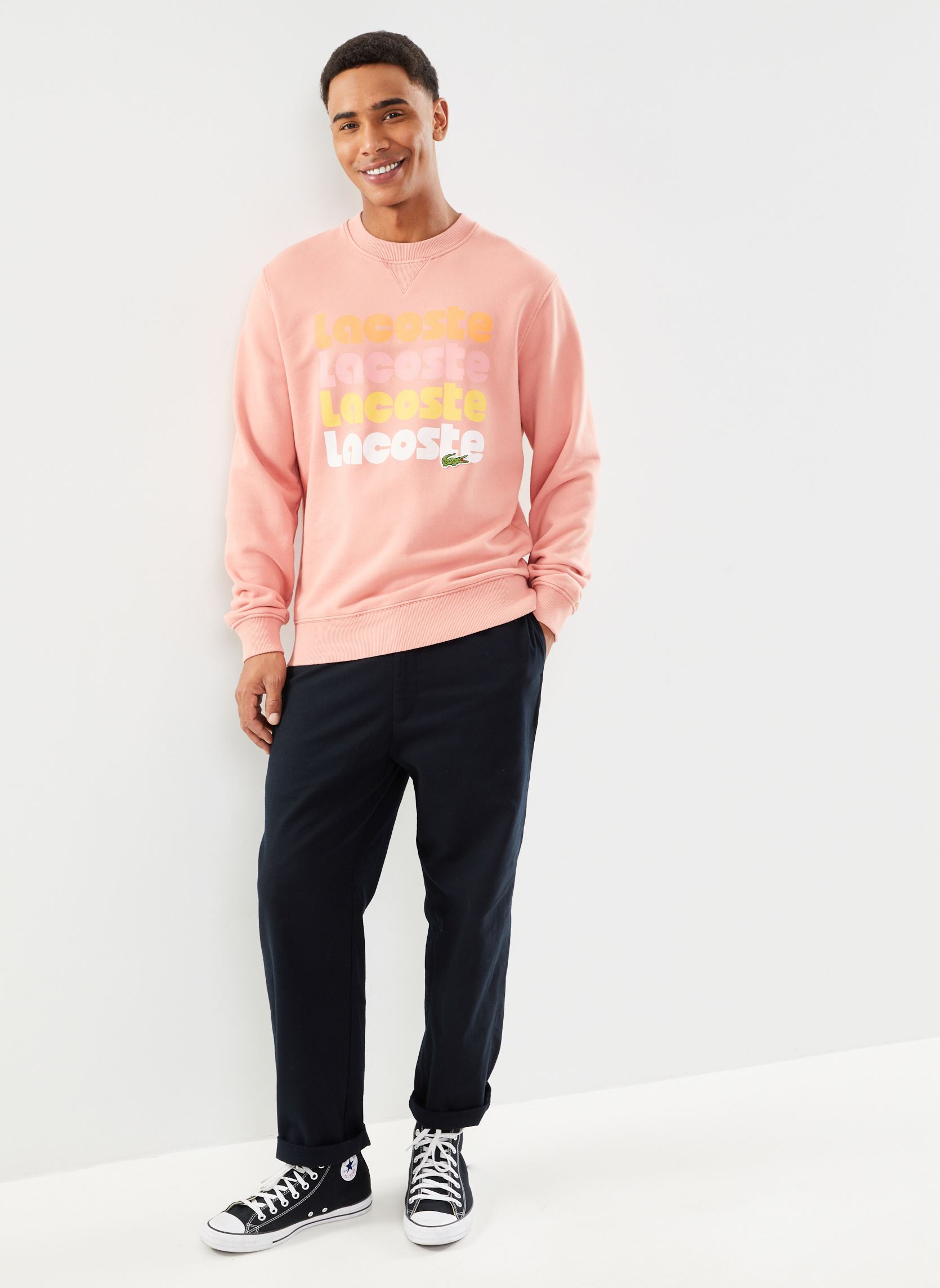 Sweatshirts Sweatshirt imprimé SH7504 herren rosa Lacoste Sweatshirts Sweatshirt imprimé SH7504 herren rosa SIERRA