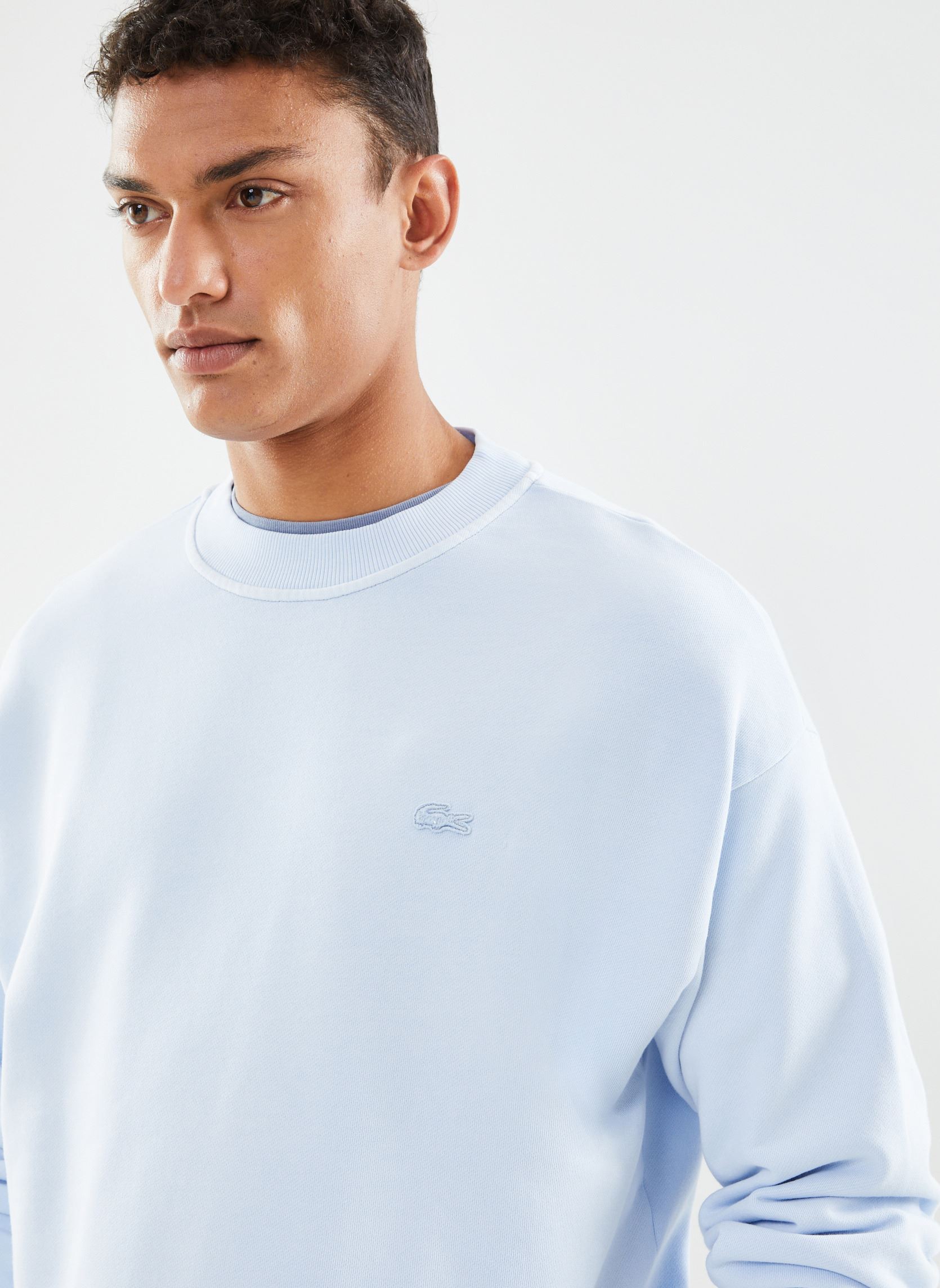 Felpe Sweatshirt délavé SH7506 uomo blu Lacoste Felpe Sweatshirt délavé SH7506 uomo blu ECO SKYWAY