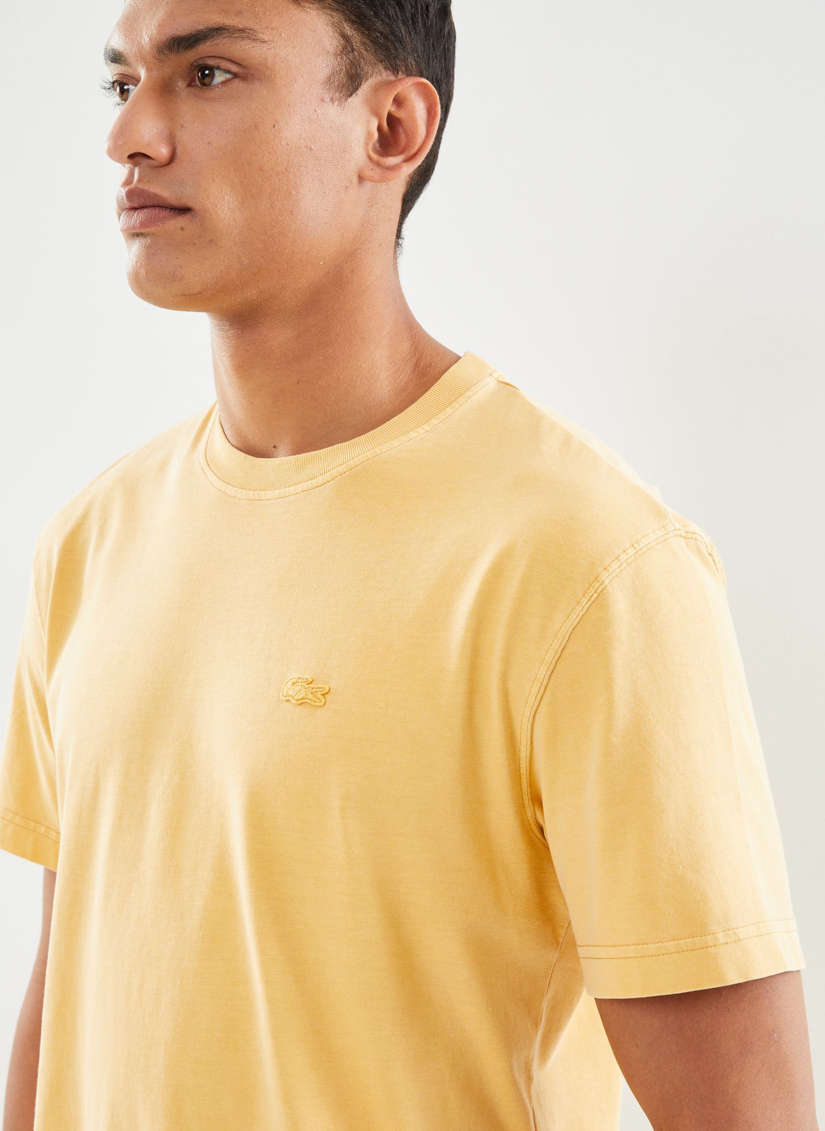 Kurzarm-T-Shirts Tee Shirt TH8312 herren gelb Lacoste Kurzarm-T-Shirts Tee Shirt TH8312 herren gelb ECO GOLDEN HAZE