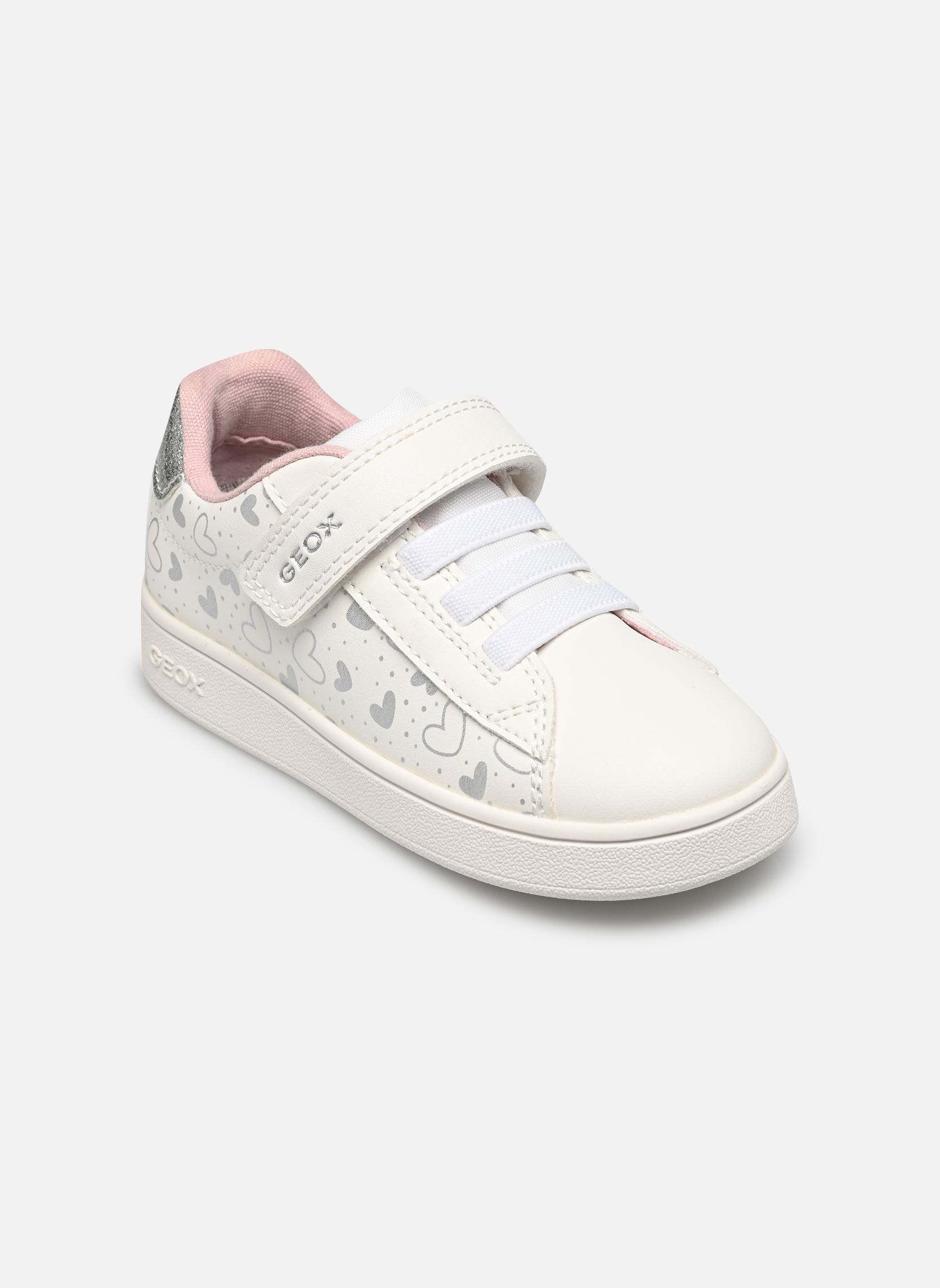 Niedrige Sneaker B Eclyper Girl A mädchen weiß Geox Niedrige Sneaker B Eclyper Girl A mädchen weiß BLANC / ARGENT