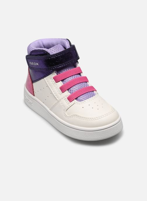 Baskets Geox B Eclyper Girl A Blanc vue détail/paire