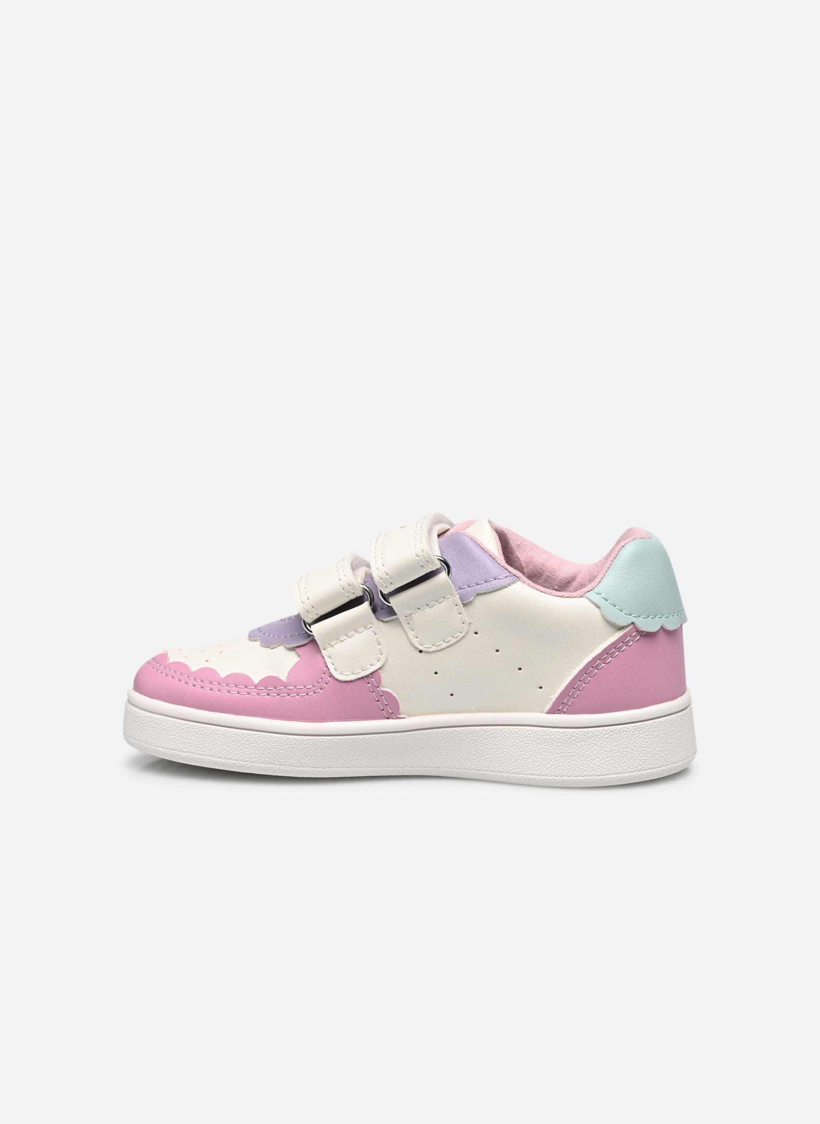 Lage sneakers B Eclyper Girl A meisjes wit Geox Lage sneakers B Eclyper Girl A meisjes wit WHITE/DK PINK