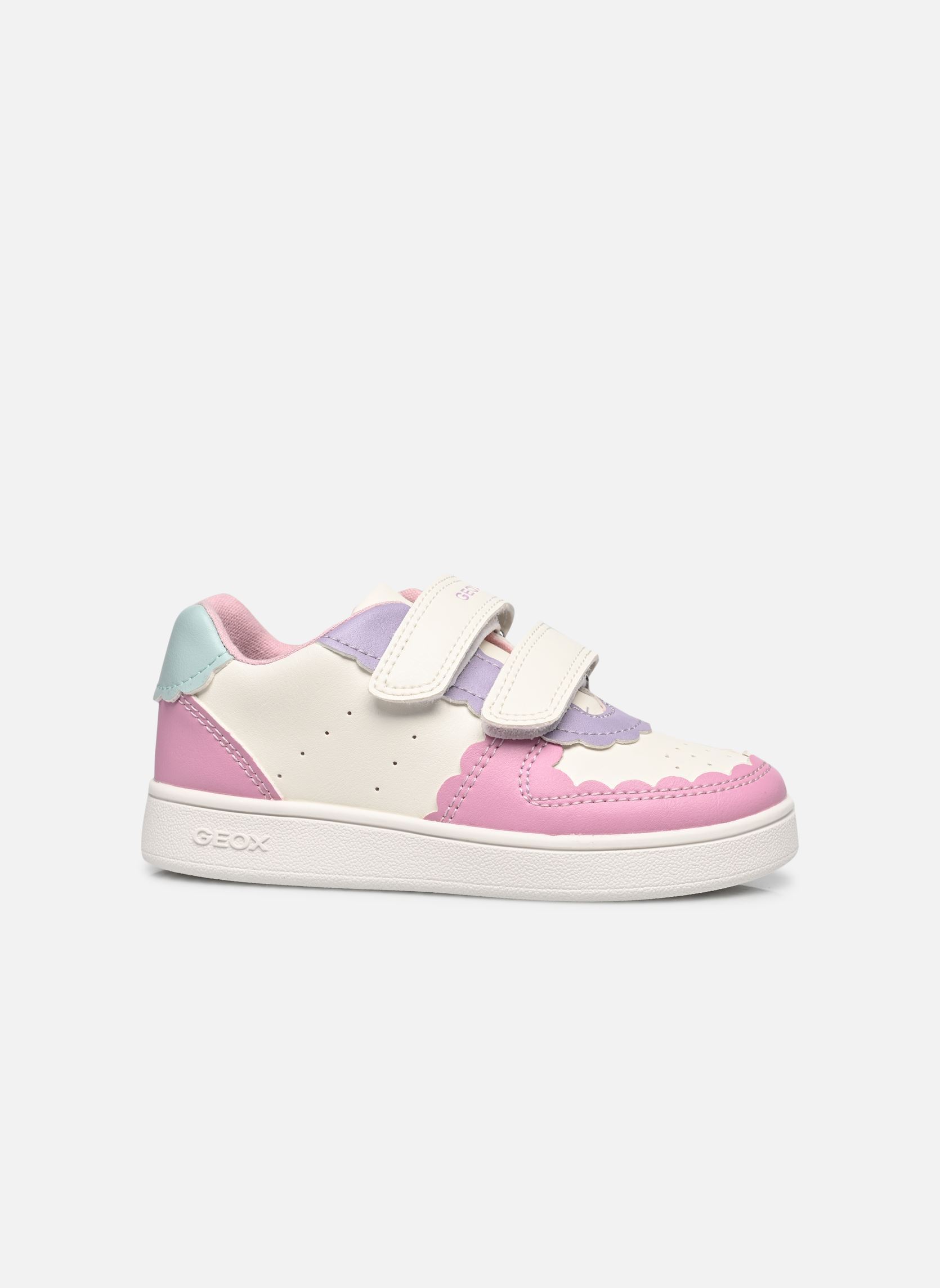 Lage sneakers B Eclyper Girl A meisjes wit Geox Lage sneakers B Eclyper Girl A meisjes wit WHITE/DK PINK