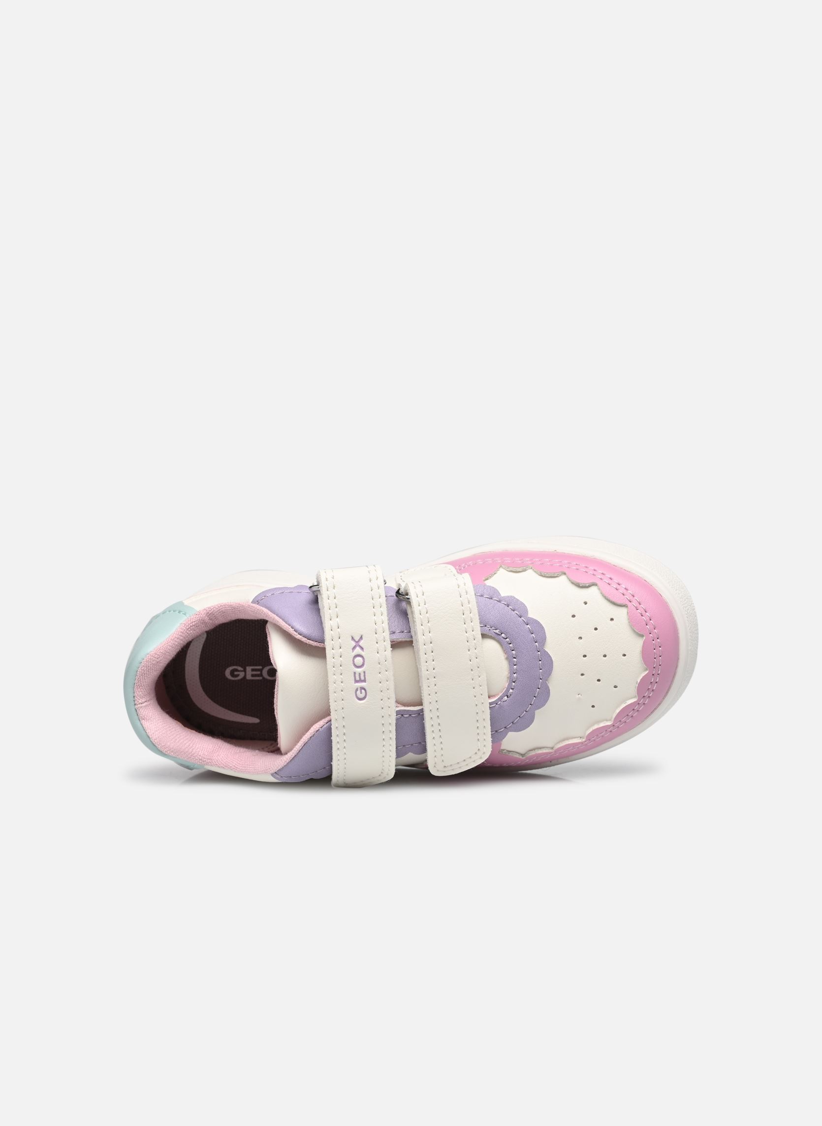 Lage sneakers B Eclyper Girl A meisjes wit Geox Lage sneakers B Eclyper Girl A meisjes wit WHITE/DK PINK