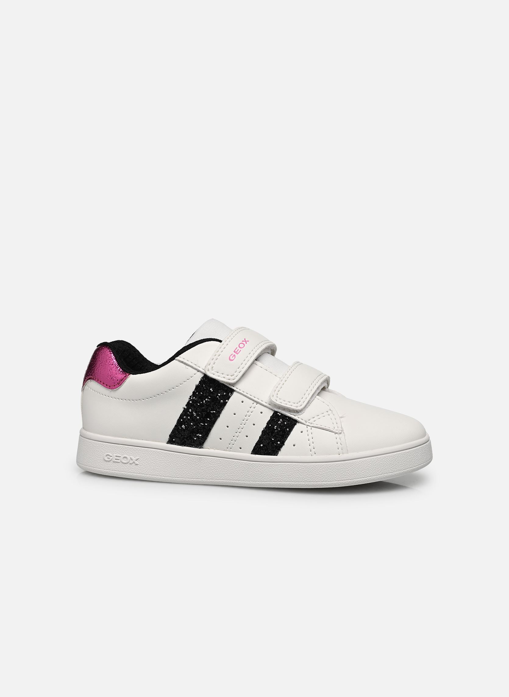 Baskets basses J Eclyper Girl A fille blanc Geox Baskets basses J Eclyper Girl A fille blanc Blanc / Noir