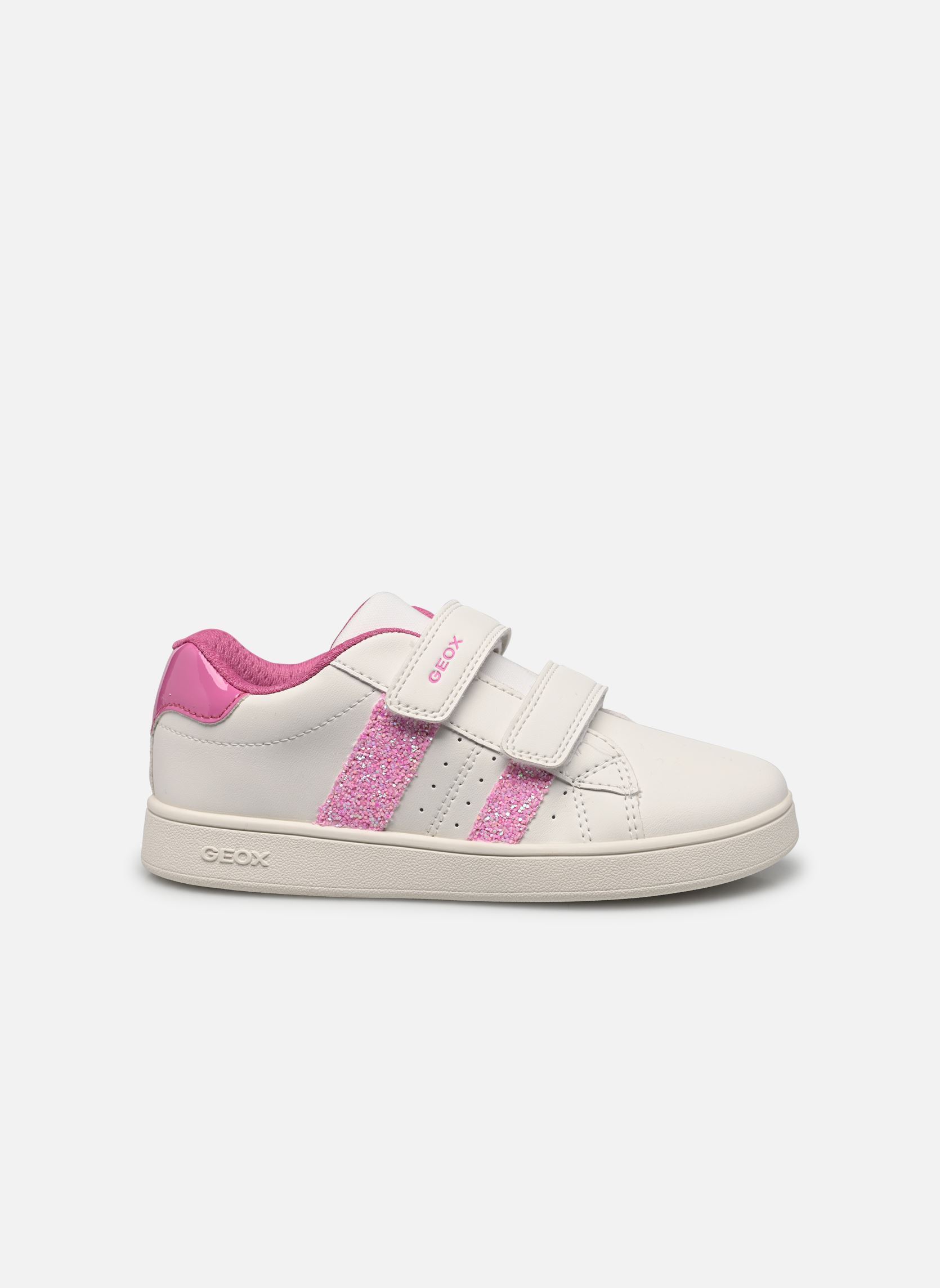 Lage sneakers J Eclyper Girl A meisjes wit Geox Lage sneakers J Eclyper Girl A meisjes wit Blanc / Fuchsia