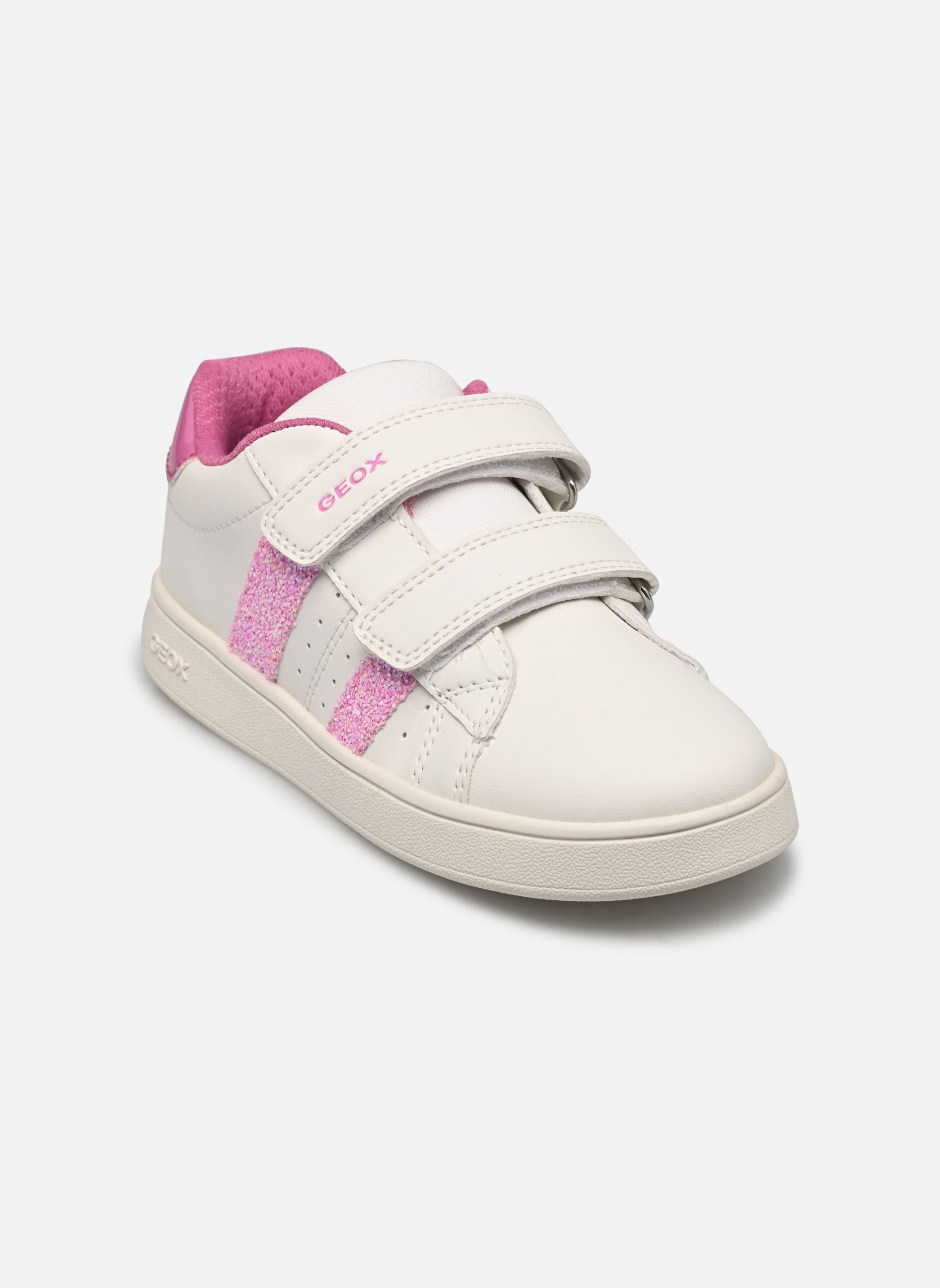Lage sneakers J Eclyper Girl A meisjes wit Geox Lage sneakers J Eclyper Girl A meisjes wit Blanc / Fuchsia