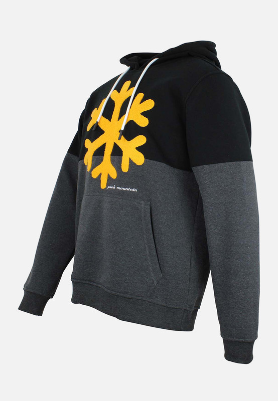 Sweats à capuche Sweat à capuche homme CARLO NOIR/GRIS homme noir Peak Mountain Sweats à capuche Sweat à capuche homme CARLO NOIR/GRIS homme noir Noir