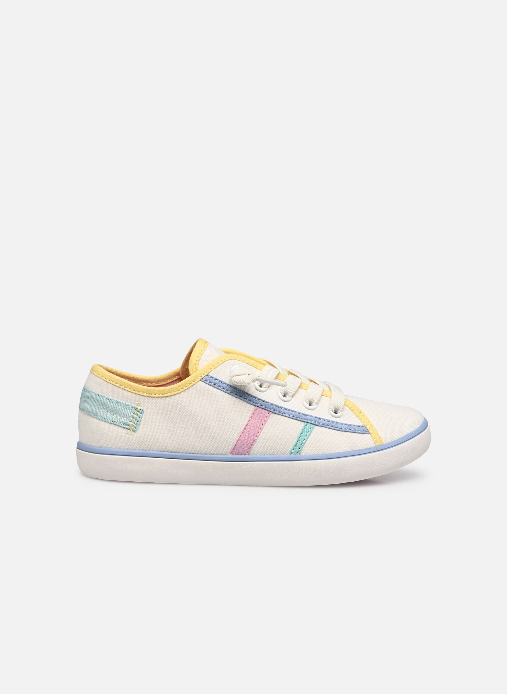Lage sneakers J Gisli Girl F meisjes wit Geox Lage sneakers J Gisli Girl F meisjes wit WHITE/LT YELLOW