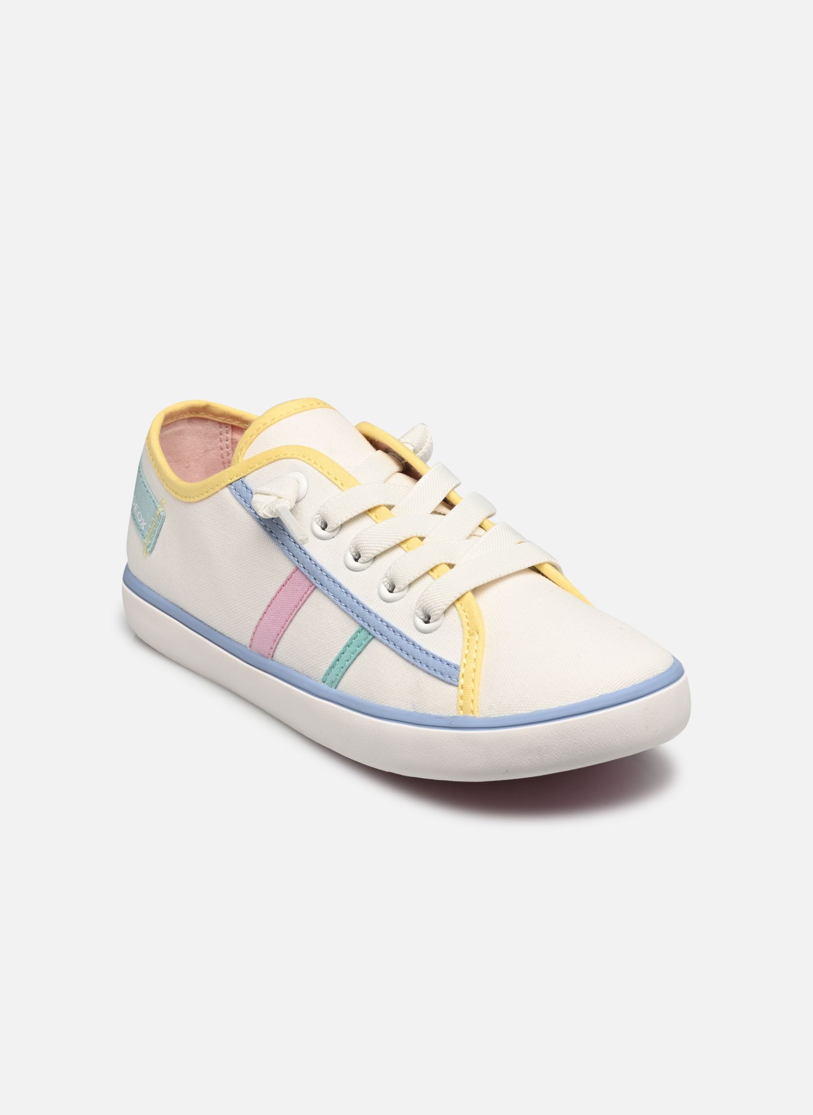 Baskets basses enfant Geox gisli sneakers lt yellow - vue 3