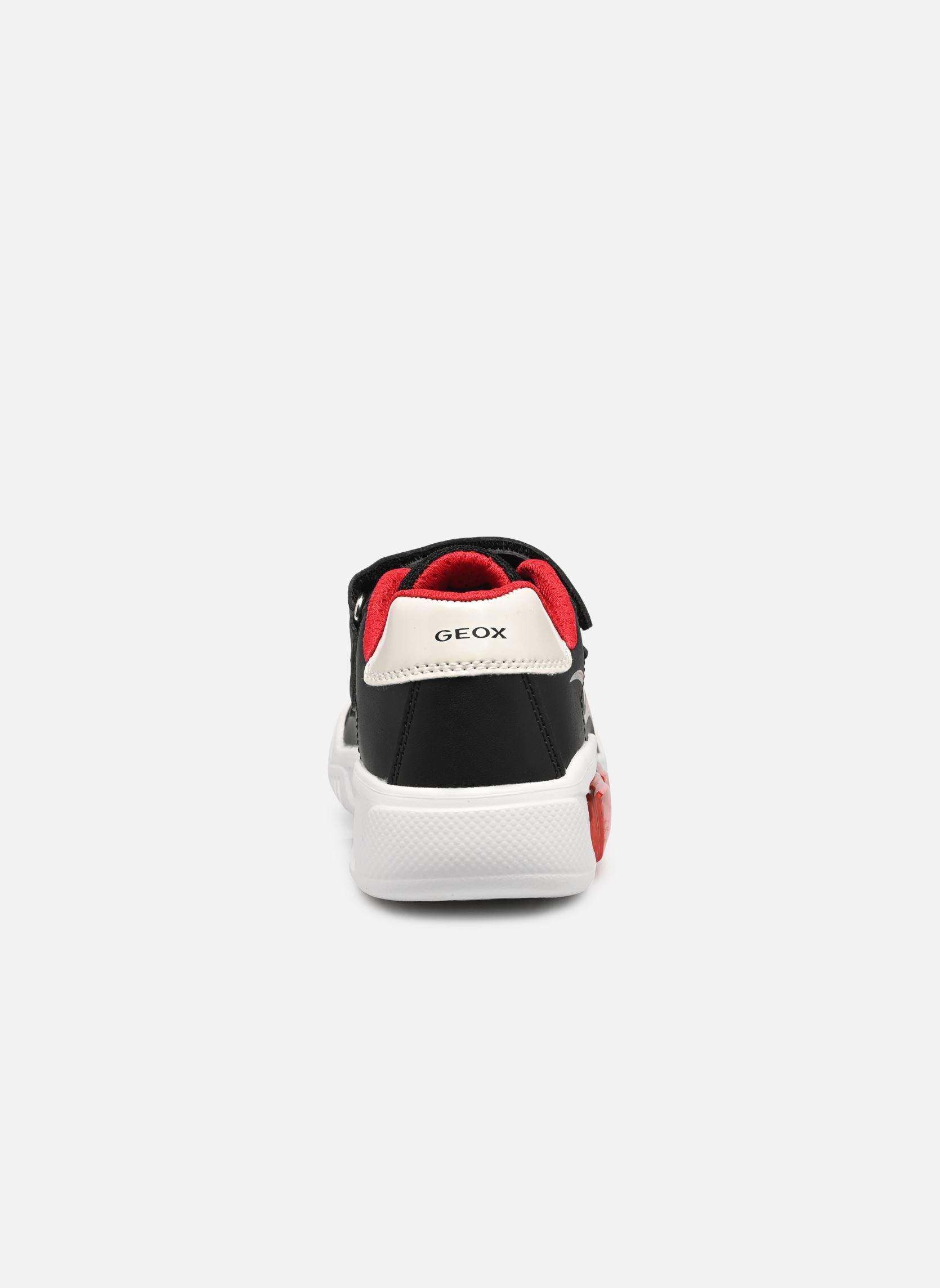 Baskets basses J Illuminus Boy A garçon noir Geox Baskets basses J Illuminus Boy A garçon noir Noir/rouge