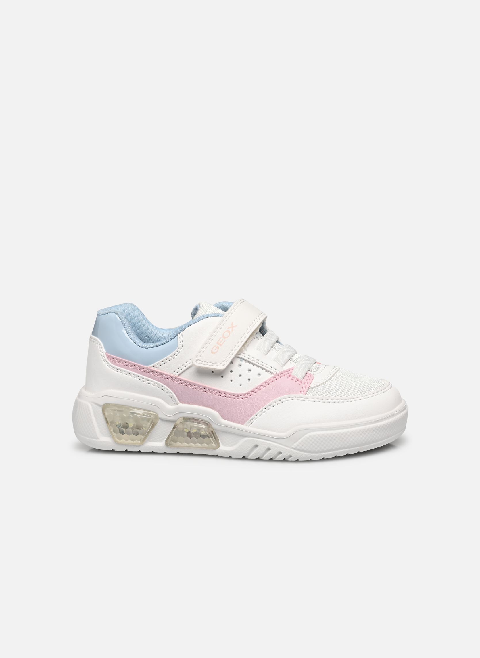 Niedrige Sneaker J Illuminus Girl A mädchen weiß Geox Niedrige Sneaker J Illuminus Girl A mädchen weiß Blanc / Rose