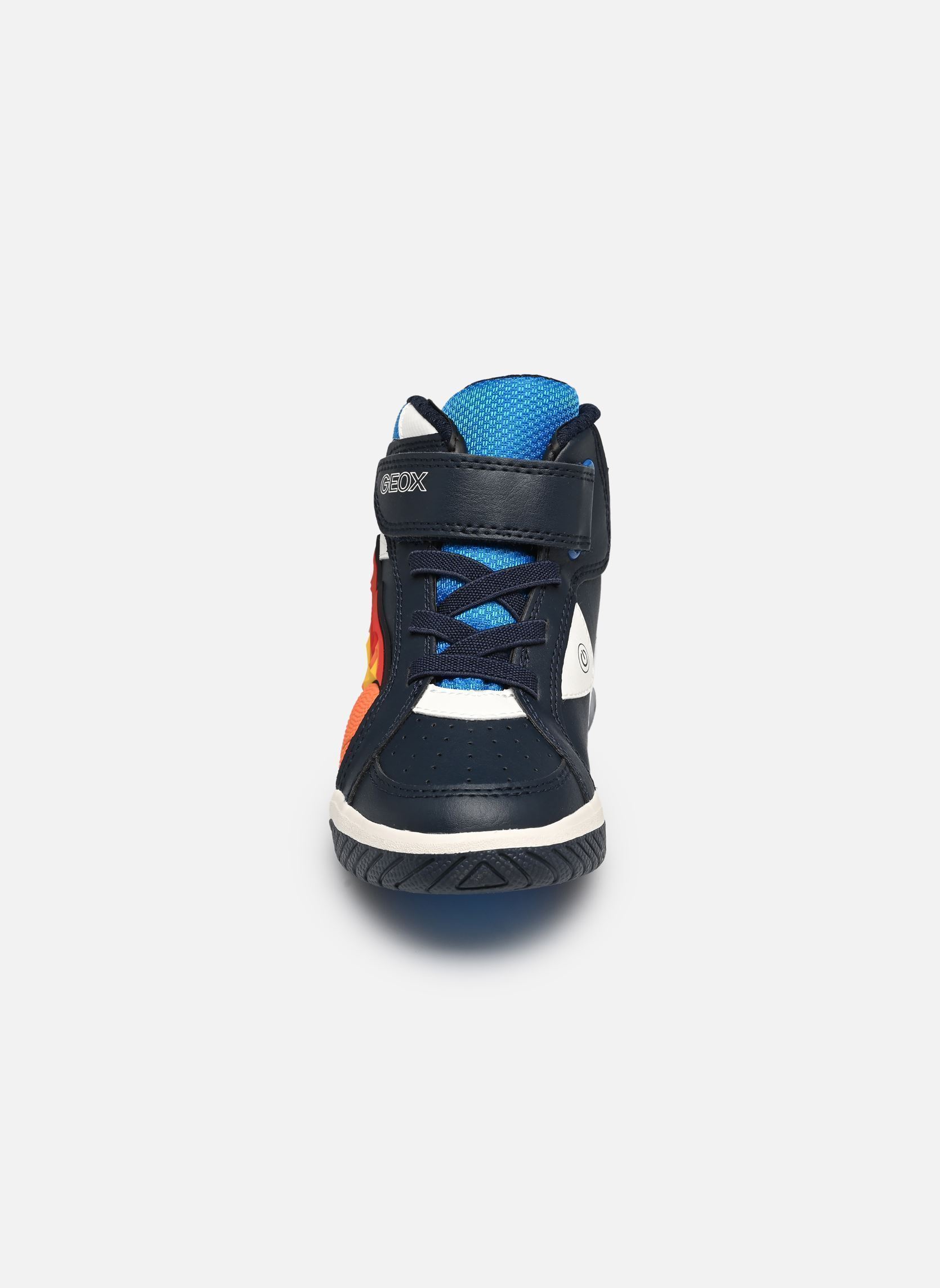 Hoge sneakers J Inek Boy C jongens blauw Geox Hoge sneakers J Inek Boy C jongens blauw NAVY/LT BLUE